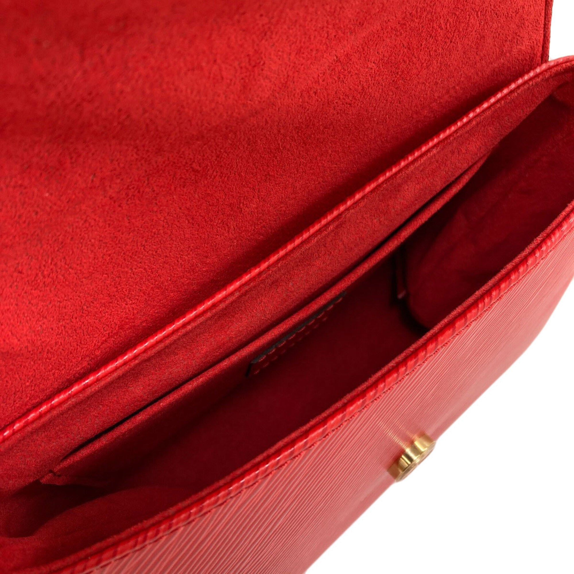 Louis Vuitton Red Color Epi Leather Handbag (Pre-Owned)