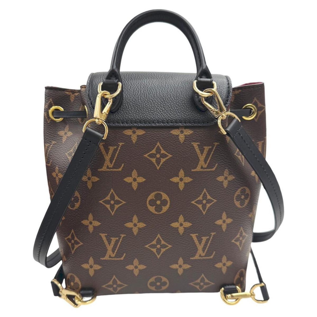 Louis Vuitton Monogram Brown Noir Monogram Leather Backpack (Pre-Owned)