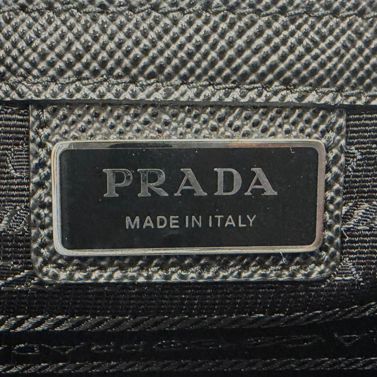 Prada Black Leather Tote Bag (Pre-Owned)