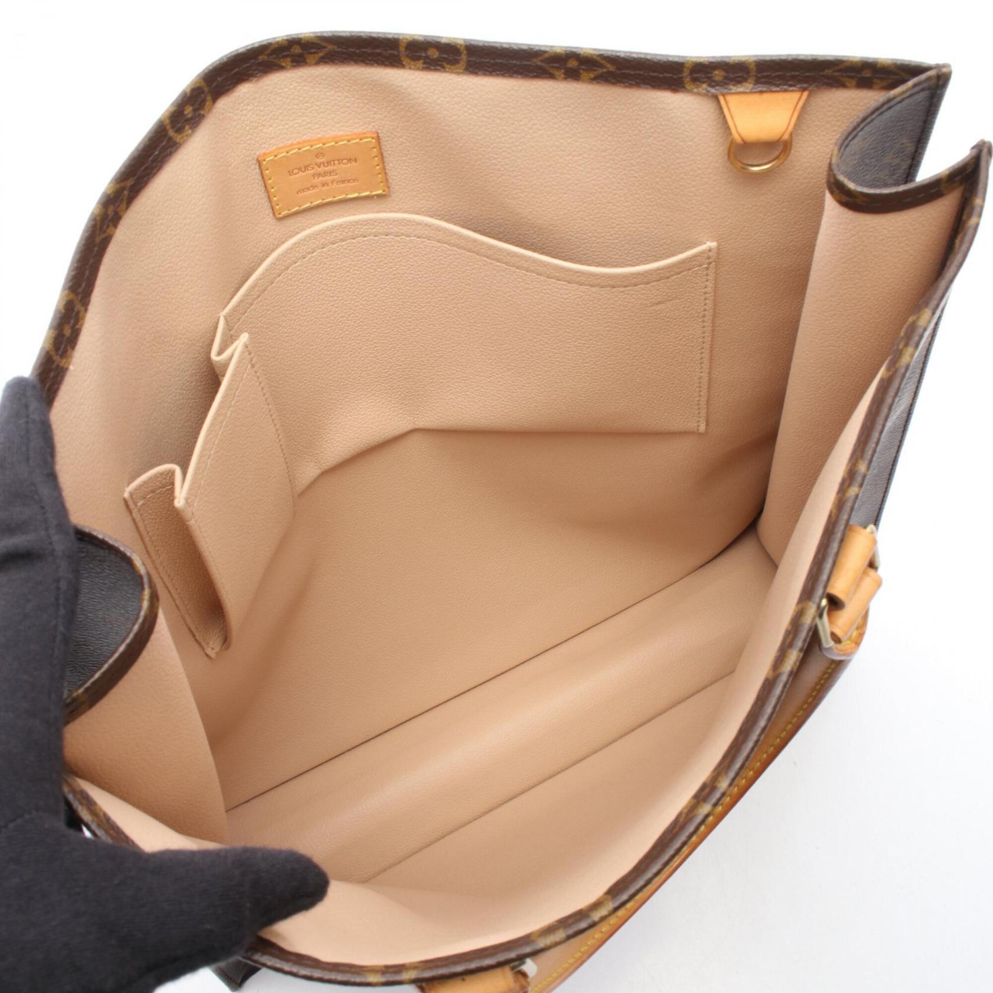 Louis Vuitton Monogram Brown Monogram Leather Handbag Tote Bag (Pre-Owned)