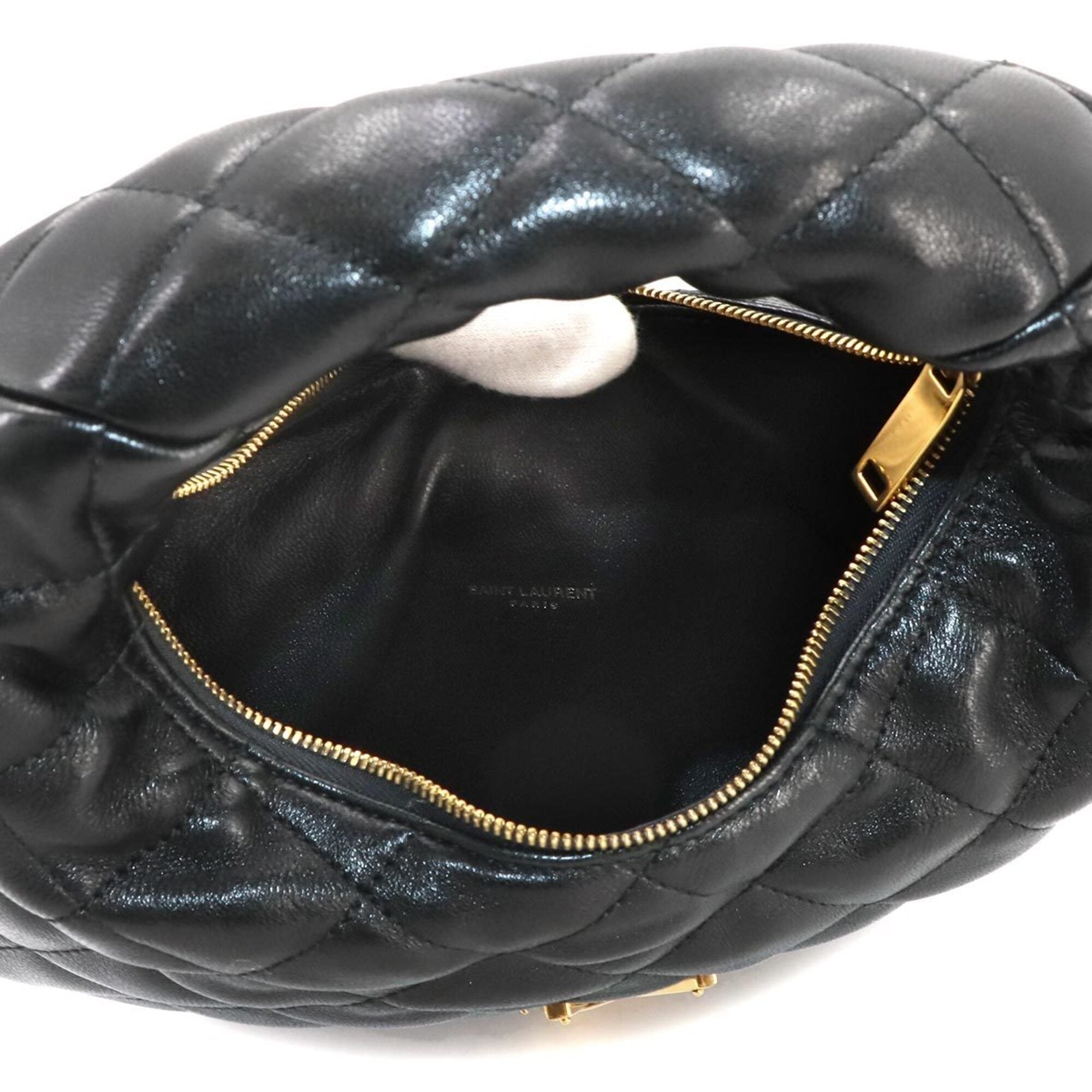 Saint Laurent Black Leather Handbag (Pre-Owned)