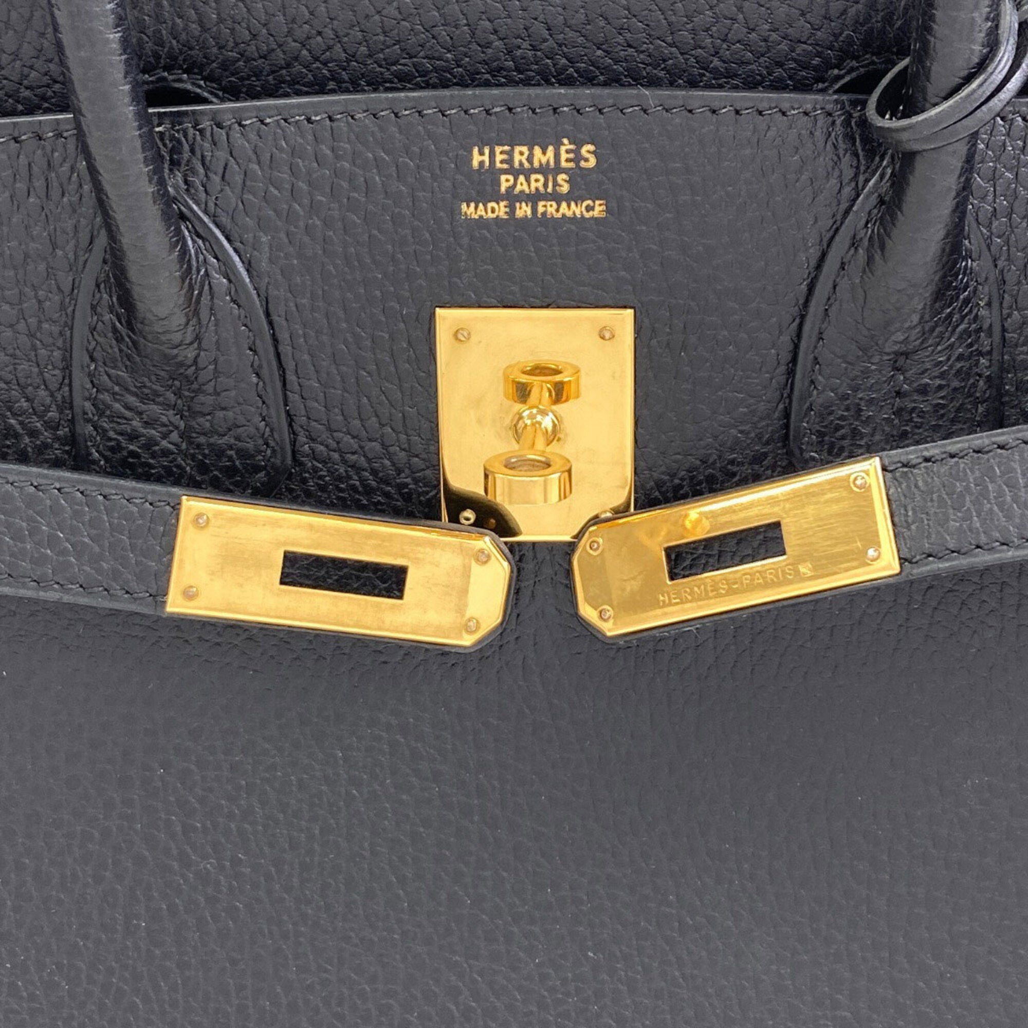 Hermes Black Ardennes Leather Handbag (Pre-Owned)
