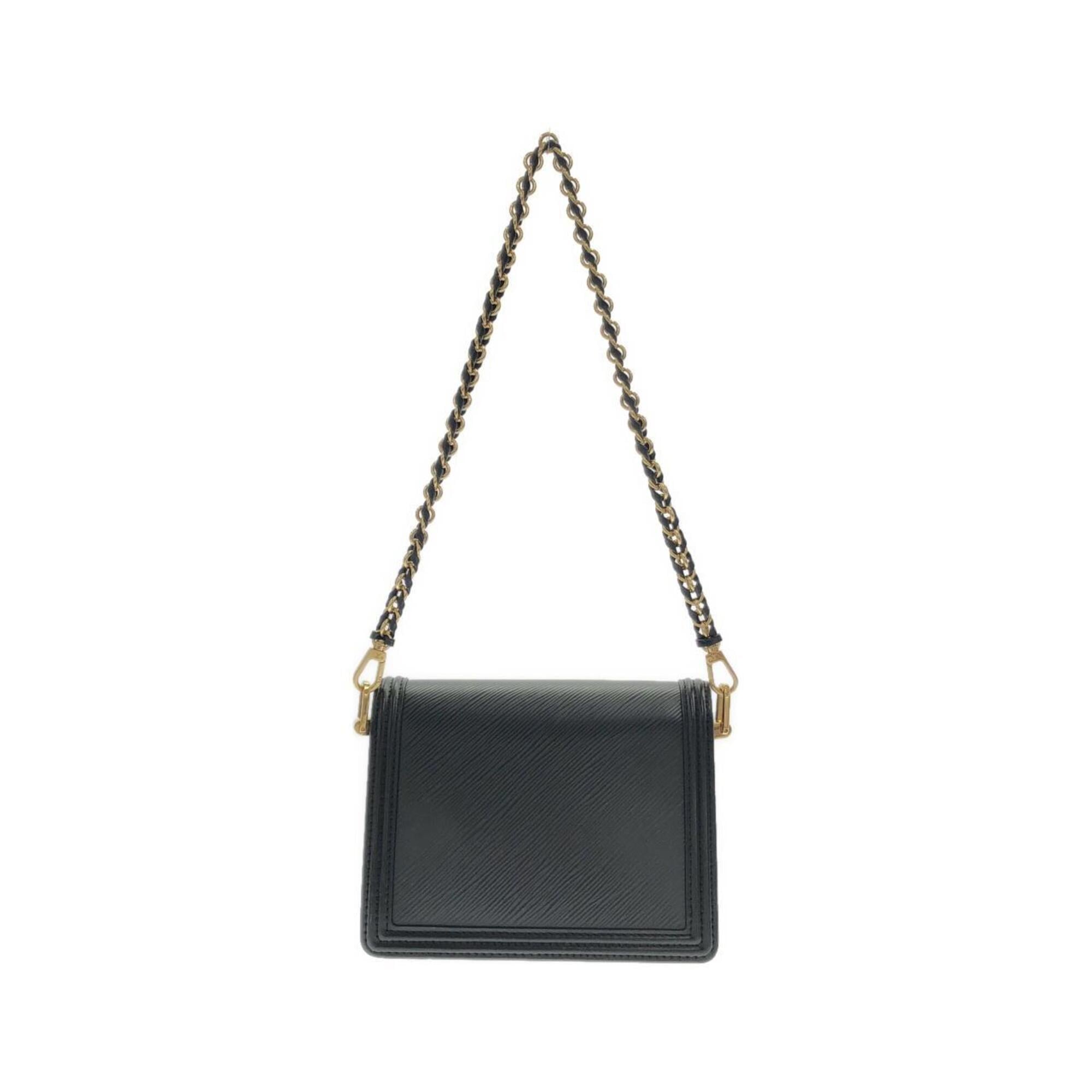 Louis Vuitton Black Leather Shoulder Bag (Pre-Owned)