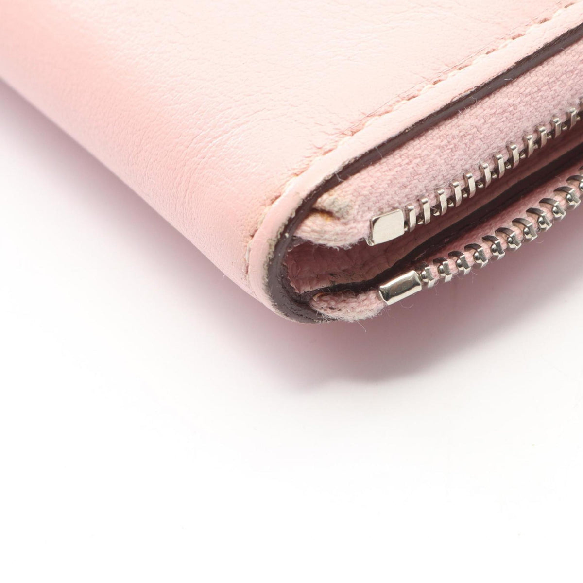 Hermes Pink Rose Sakura Leather Long Wallet (Bi-Fold) (Pre-Owned)