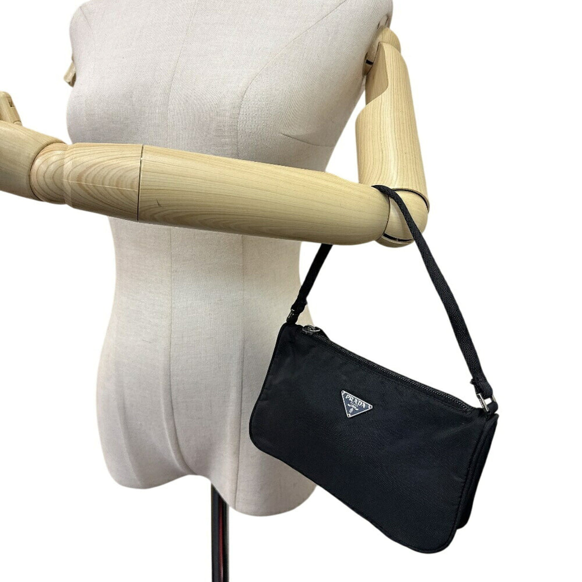 Prada Black Nylon Handbag Pouch (Pre-Owned)