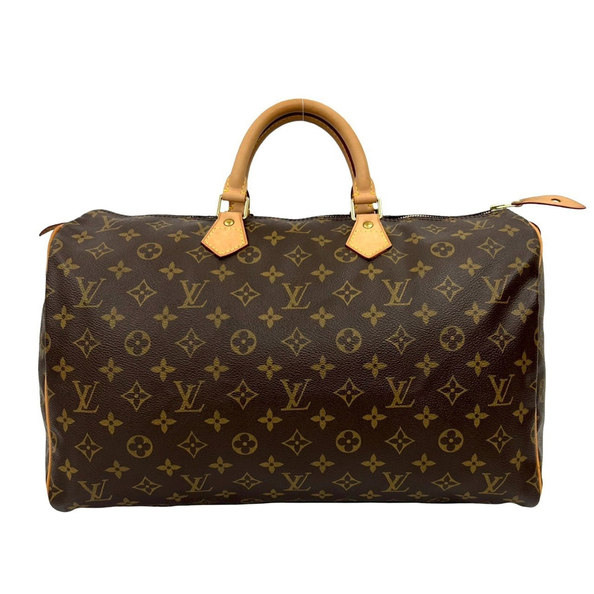 Louis Vuitton Brown Leather Pvc Boston Bag (Pre-Owned)