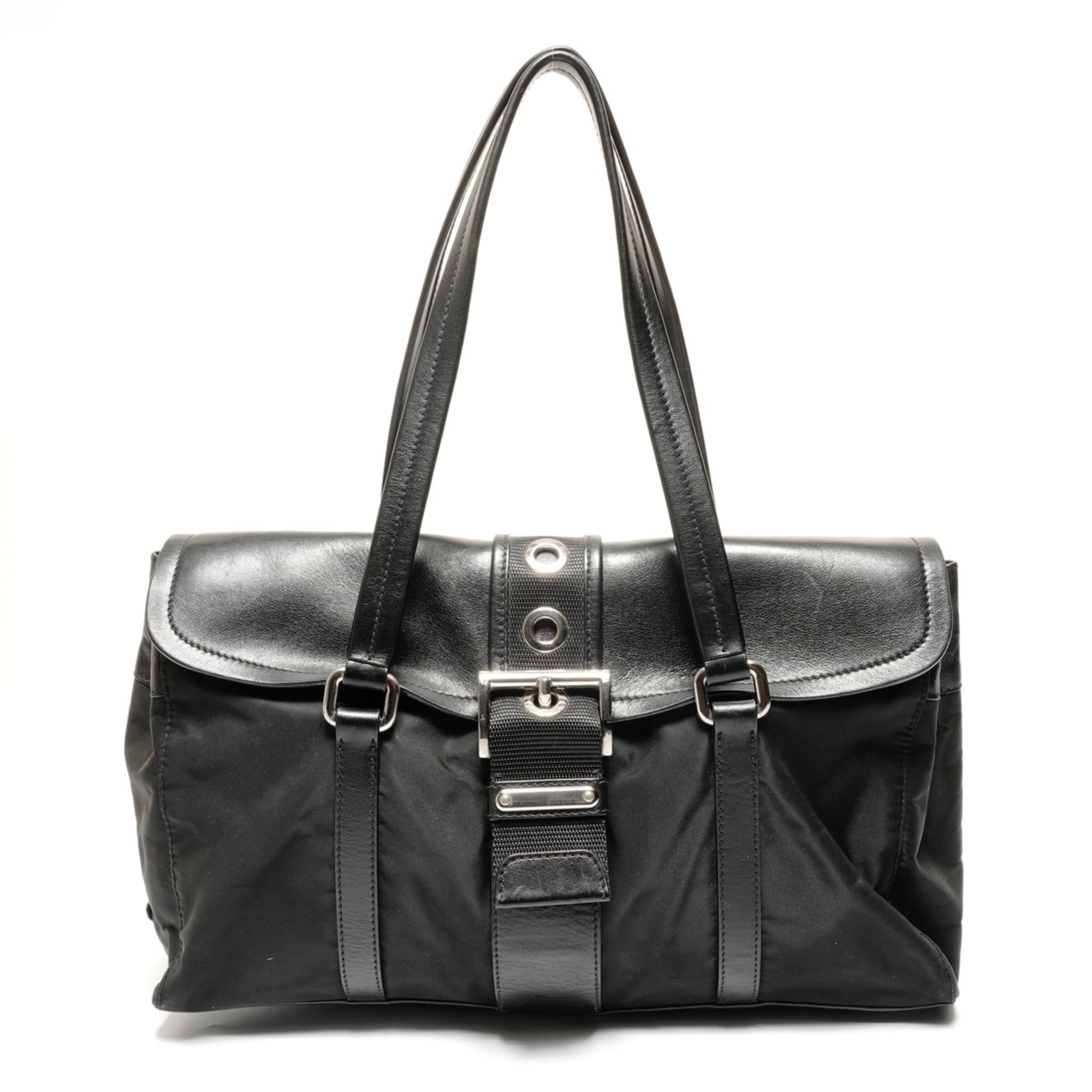 Prada Black Nylon Shoulder Bag (Pre-Owned)