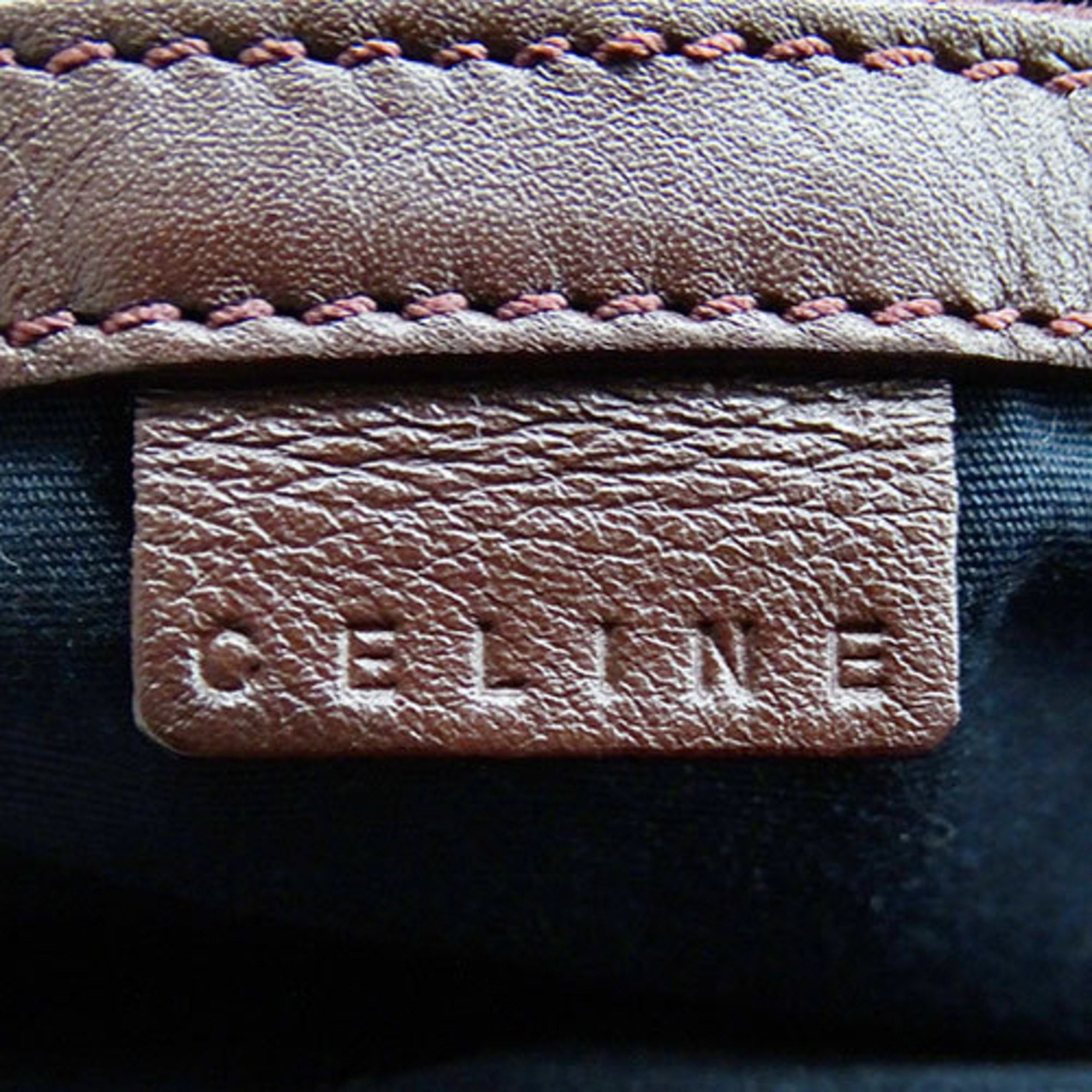 Celine Black Bordeaux Suede Leather Handbag Tote Bag (Pre-Owned)