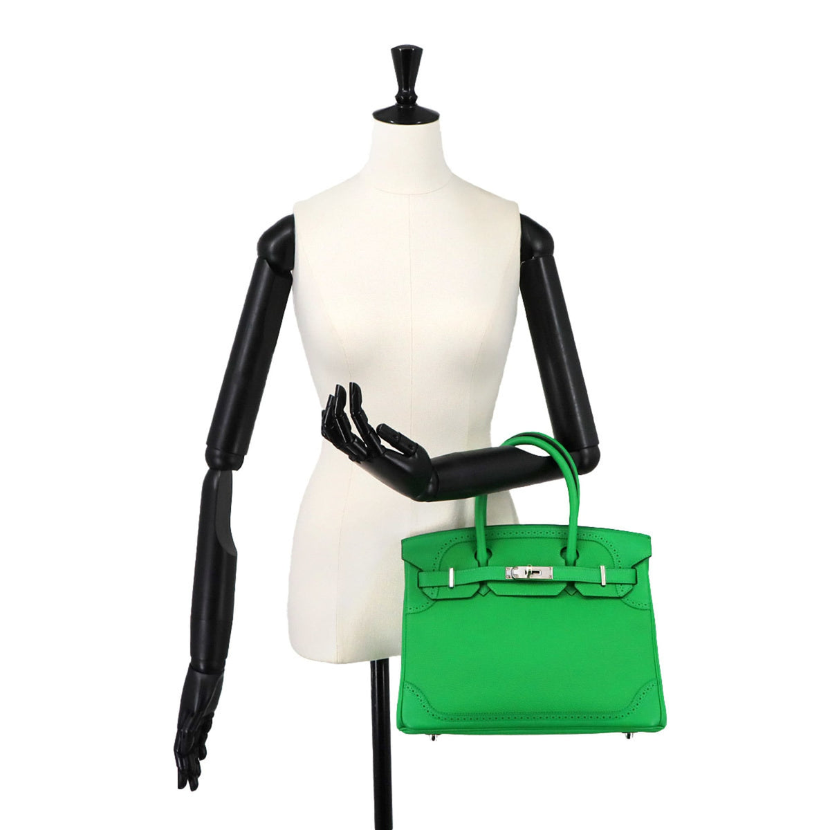 Hermes Birkin Bambou Togo Leather Handbag (Pre-Owned)