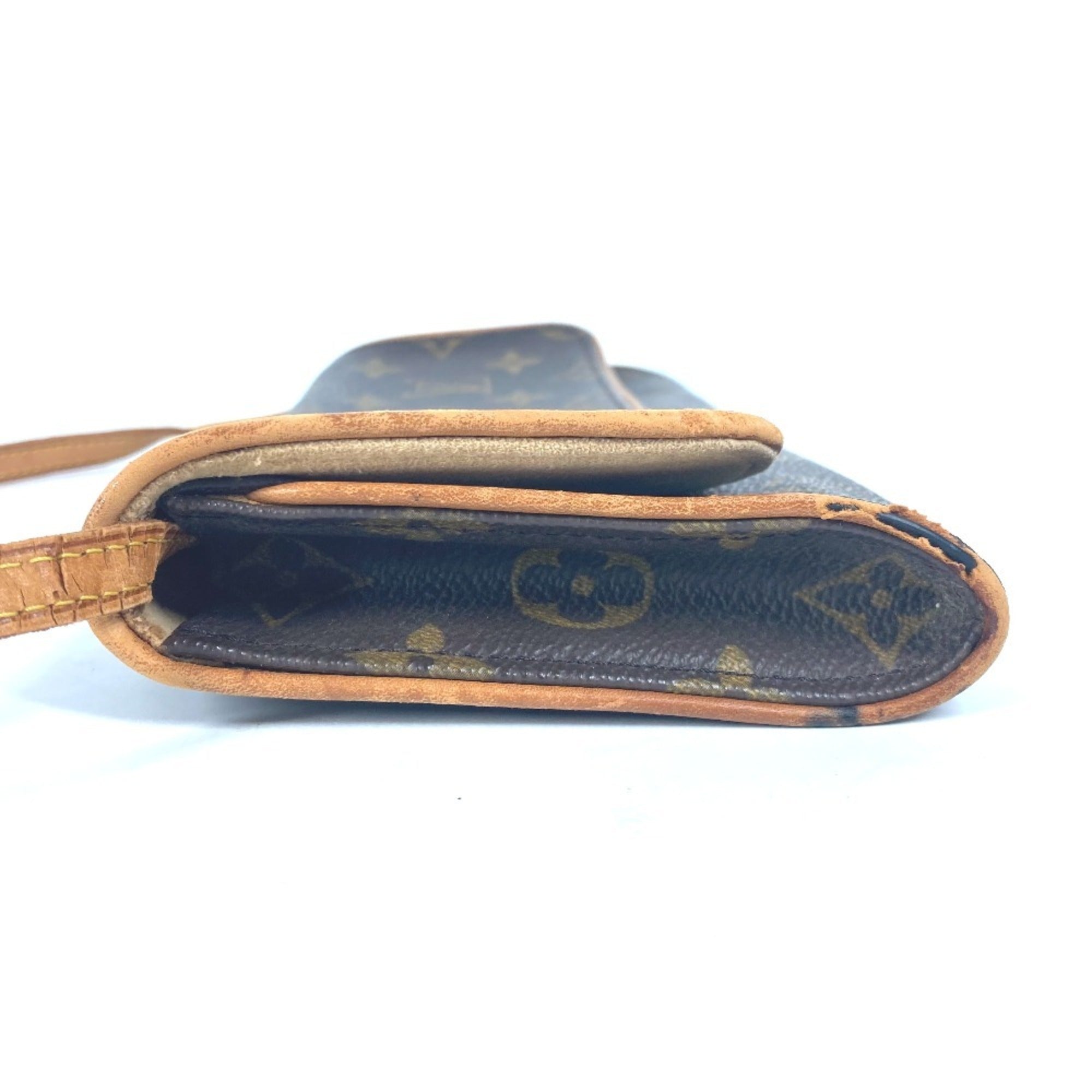Louis Vuitton Brown Monogram Monogram Clutch Bag Pochette Shoulder Bag (Pre-Owned)