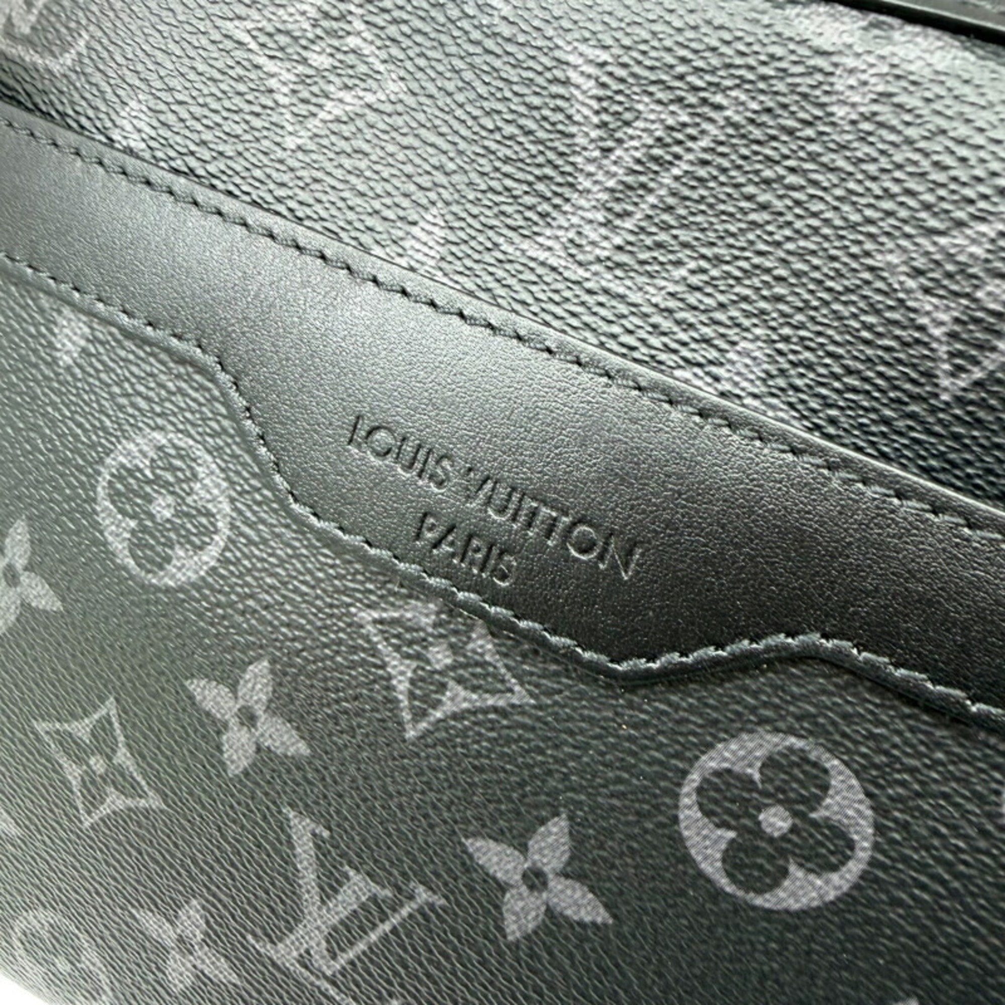 Louis Vuitton Monogram Eclipse Black Gray Monogram Eclipse Monogram Eclipse Pouch Shoulder Bag (Pre-Owned)