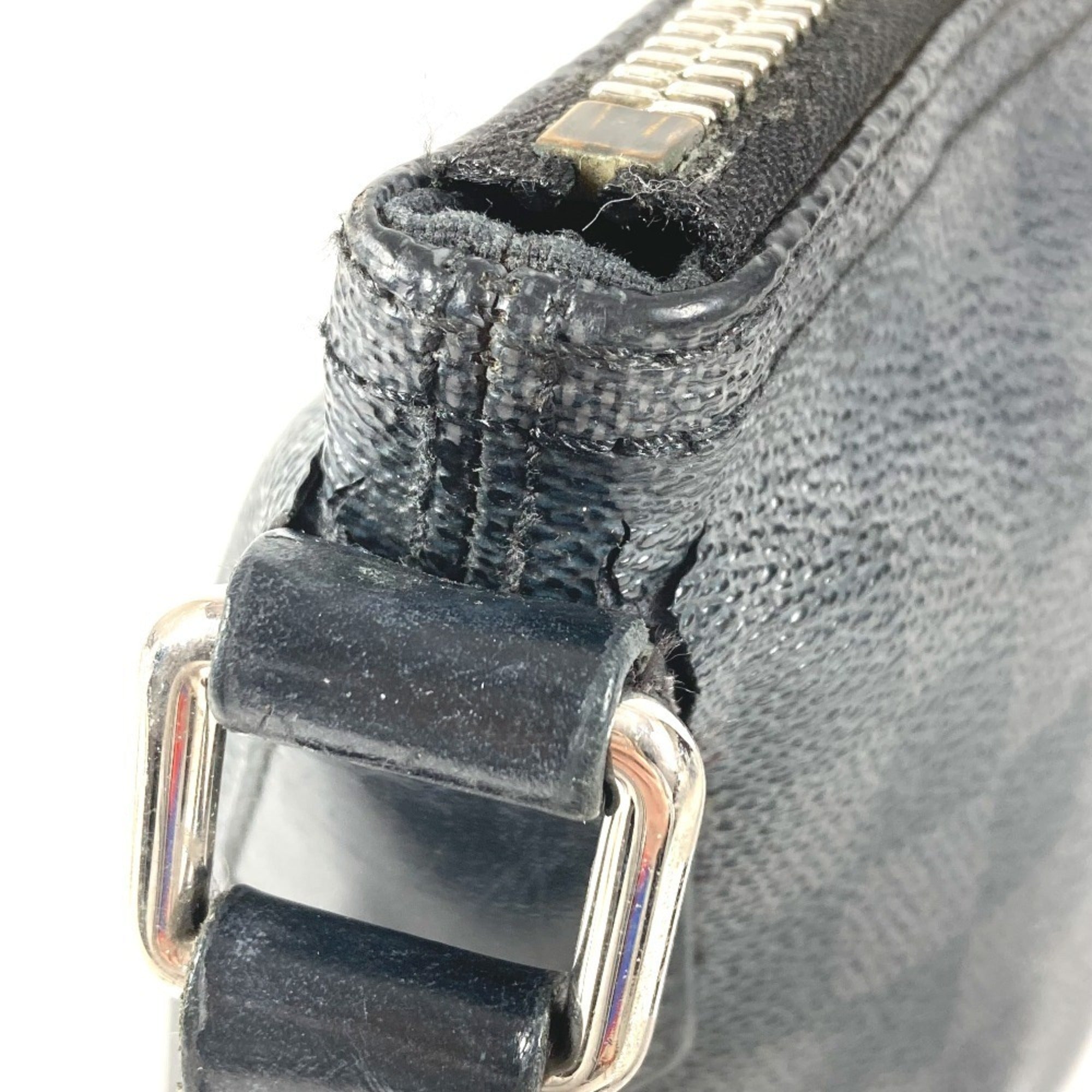 Louis Vuitton Black Damier Graphite Shoulder Bag (Pre-Owned)