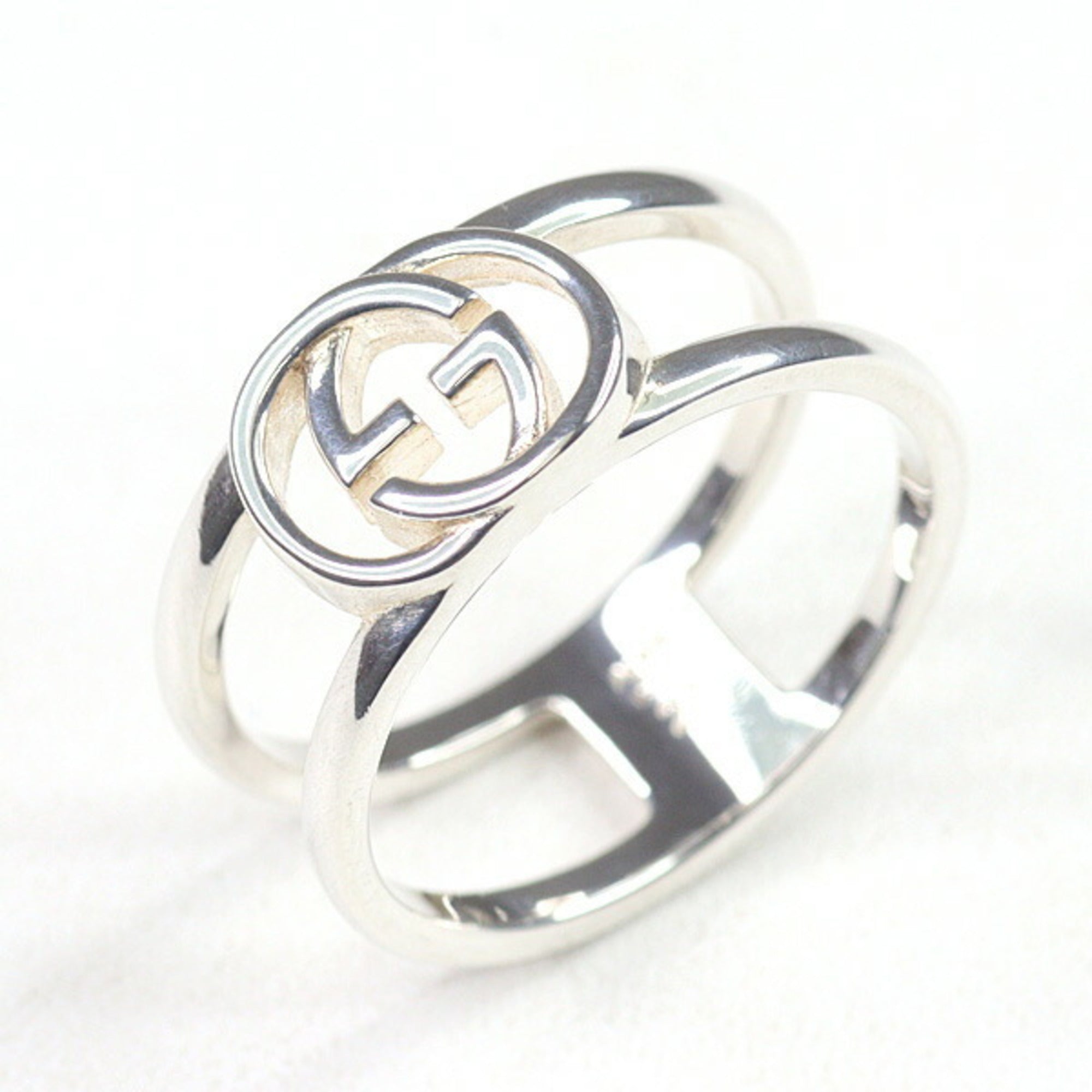 Gucci Sterling Silver 925 Band Ring (Pre-Owned)