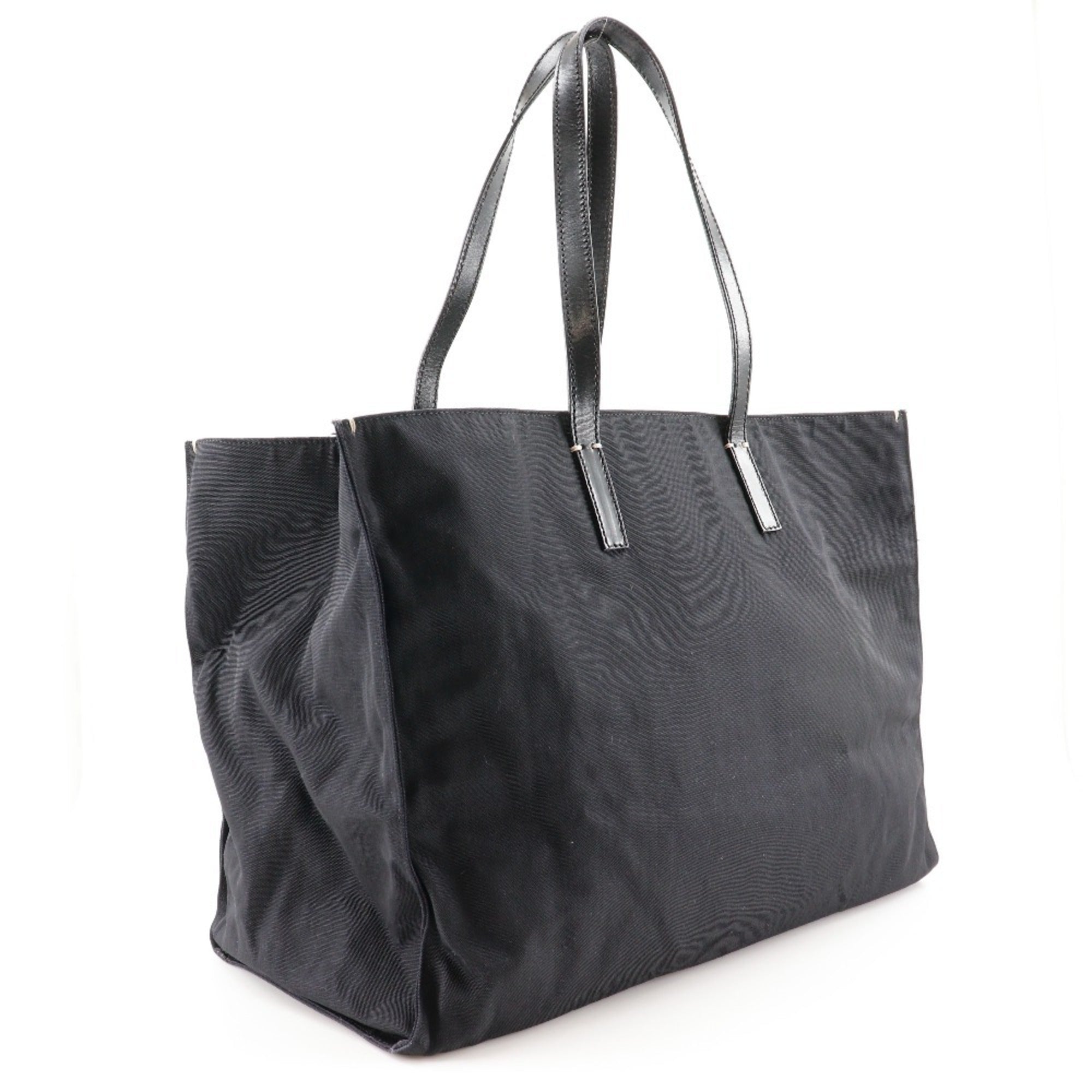 Valentino Black Nylon Canvas Tote Bag (Pre-Owned)
