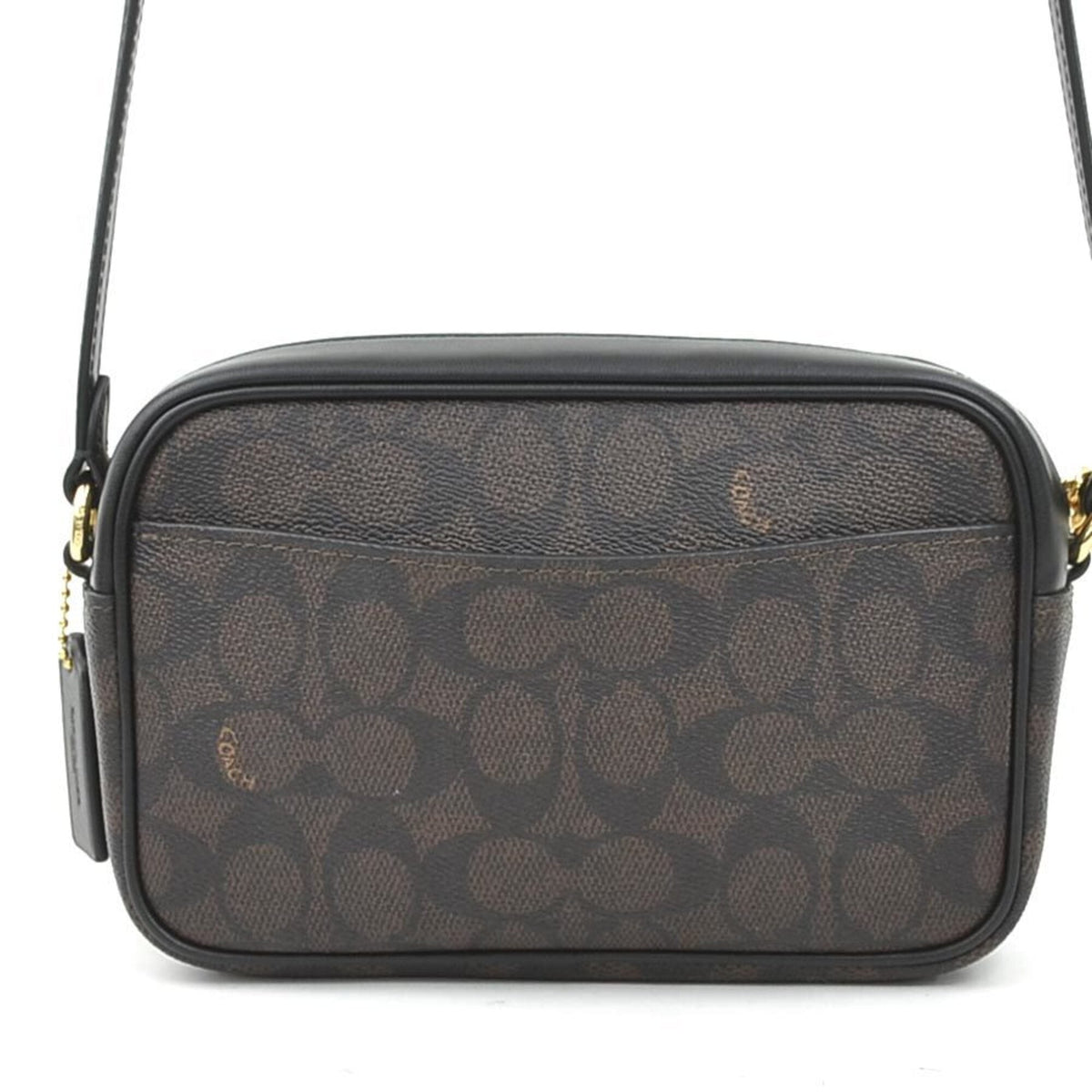 Coach Black Brown Leather Shoulder Bag (Pre-Owned)
