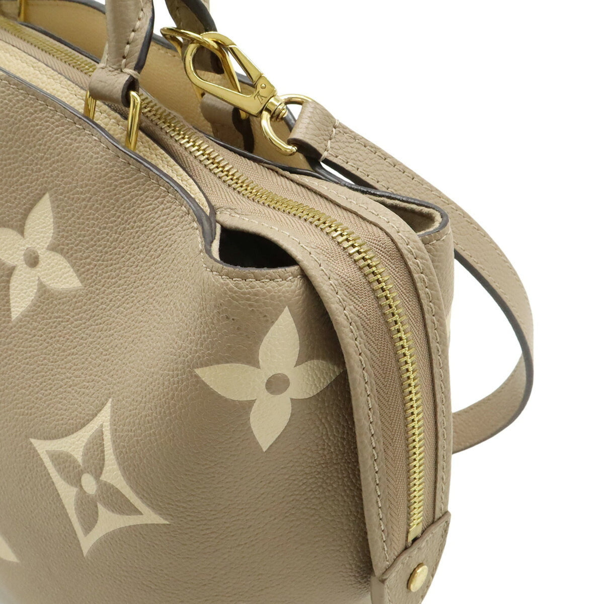 Louis Vuitton Beige Tourterelle Monogram Canvas Pvc Coated Canvas Handbag Shoulder Bag (Pre-Owned)