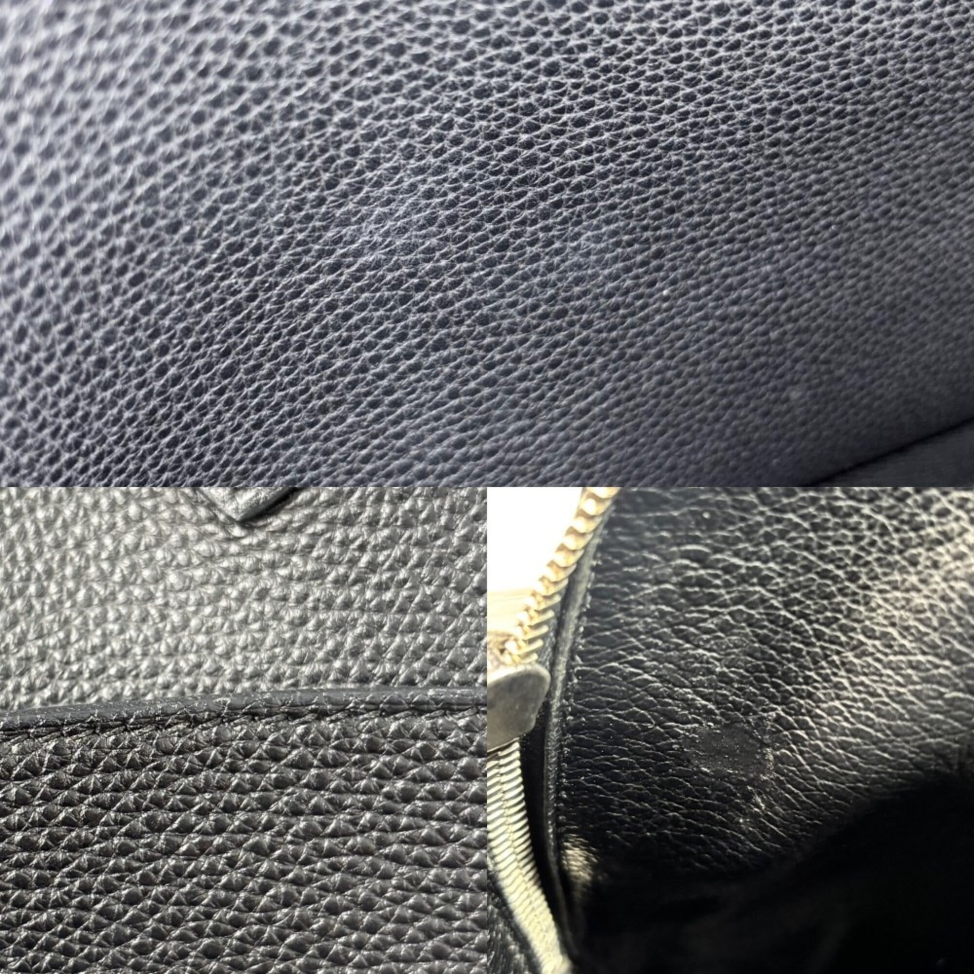 Hermes Bolide Black Leather Handbag (Pre-Owned)