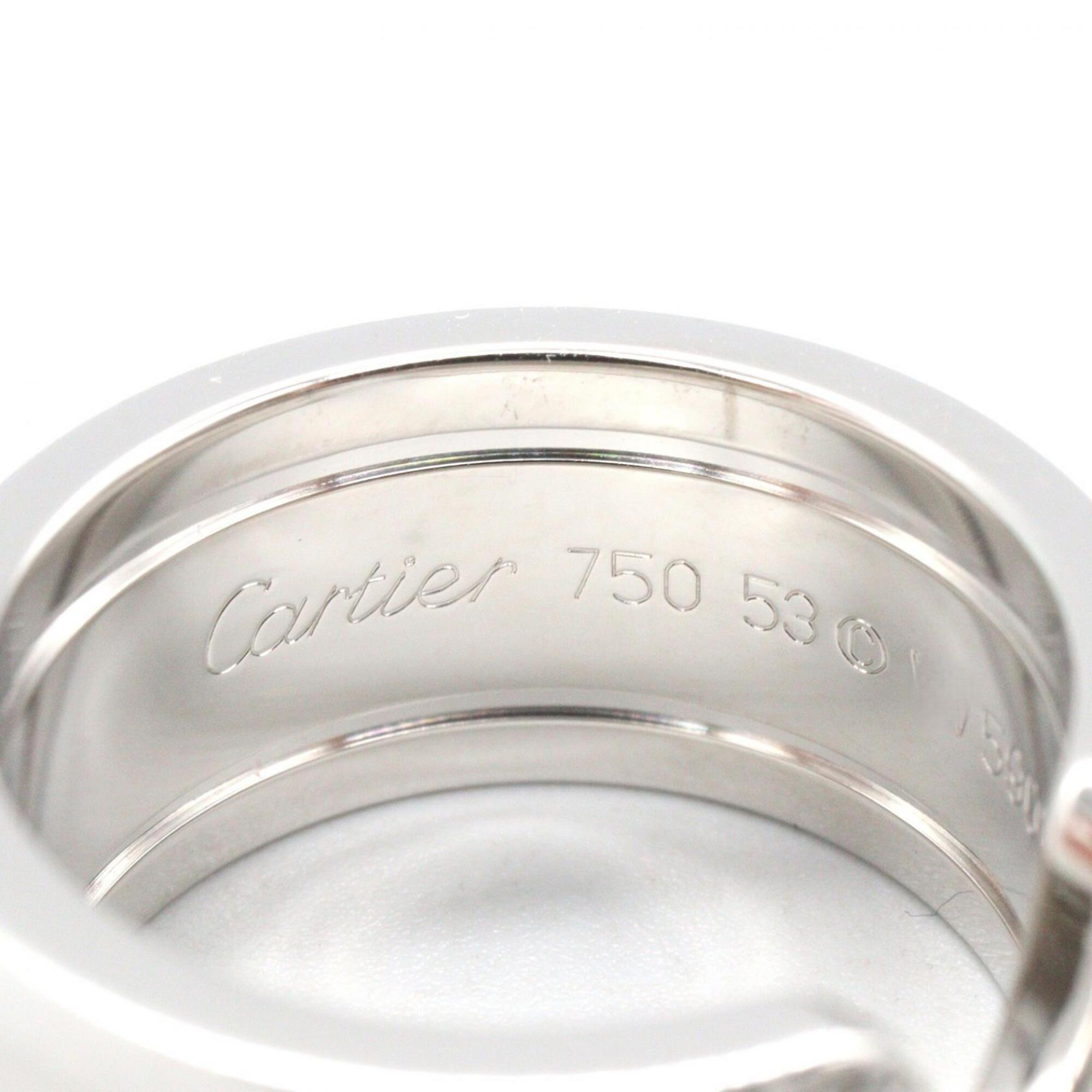 Cartier Clear White Gold White Gold (18K) Band Ring (Pre-Owned)