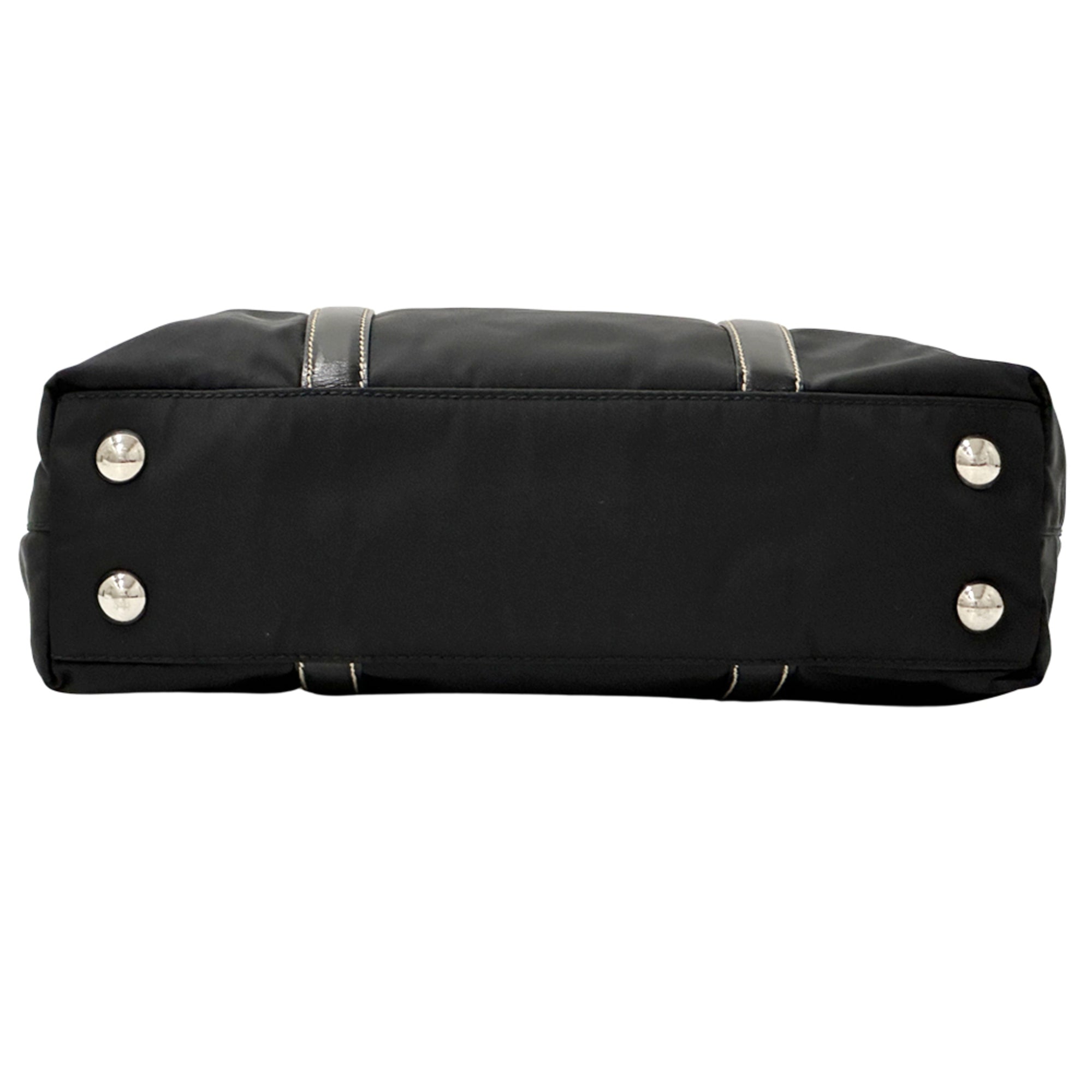 Prada Black Nylon Handbag Shoulder Bag (Pre-Owned)