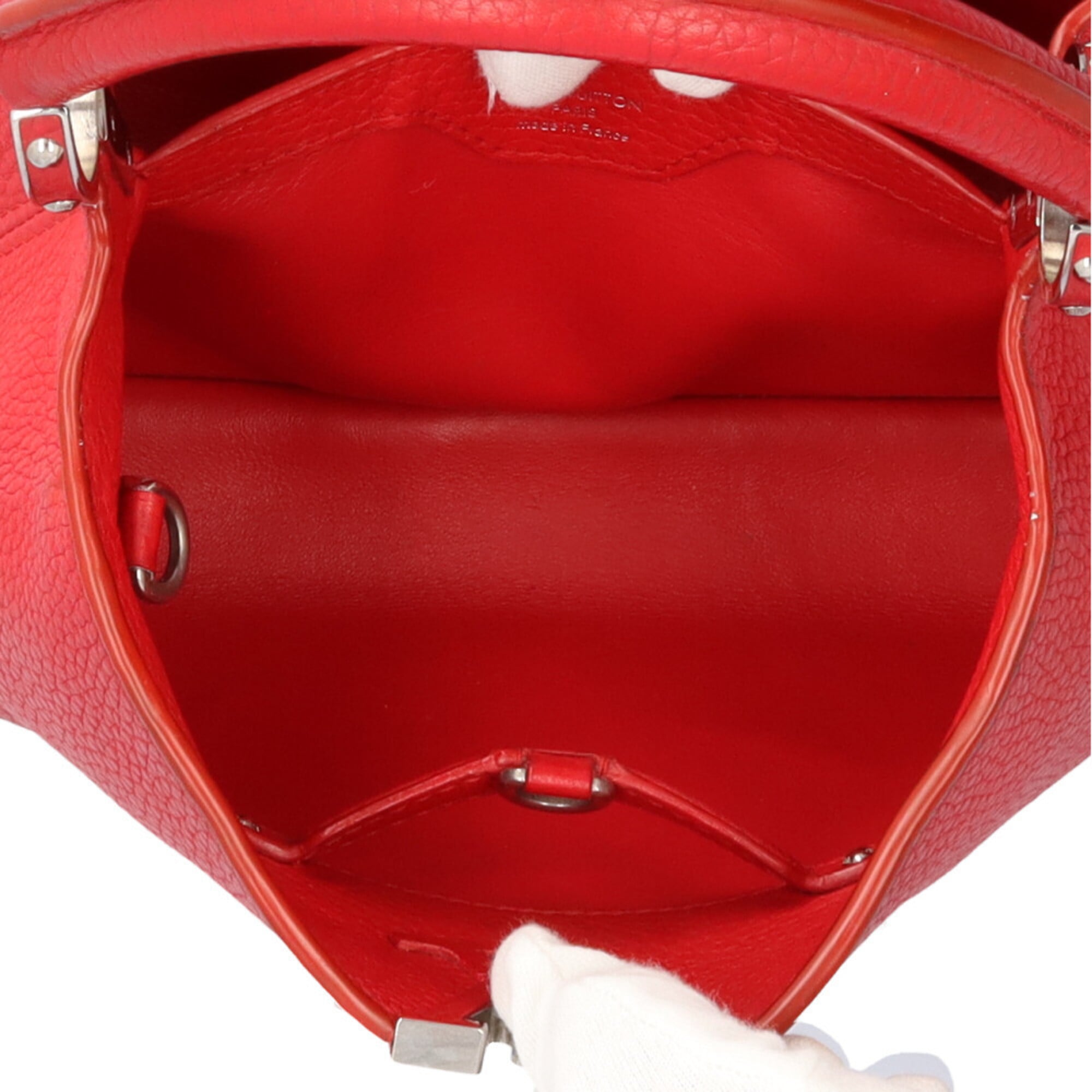 Louis Vuitton Red Color Ruby Leather Handbag Shoulder Bag (Pre-Owned)