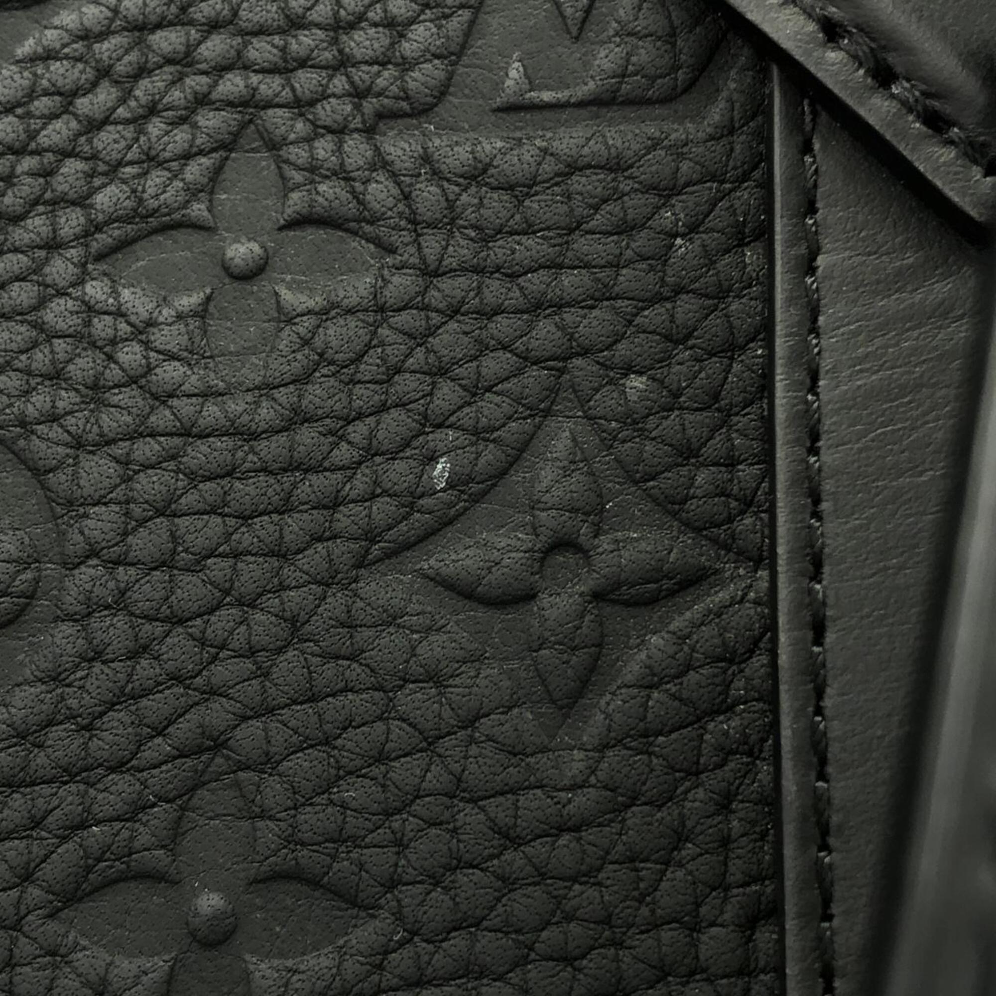 Louis Vuitton Black Leather Handbag (Pre-Owned)