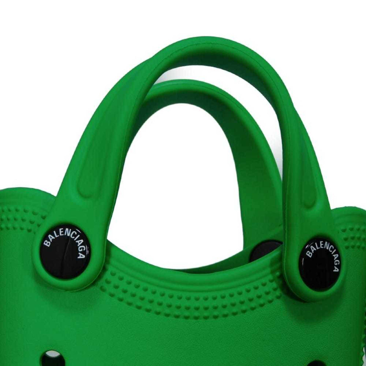 Balenciaga Green Rubber Pochette Shoulder Bag (Pre-Owned)