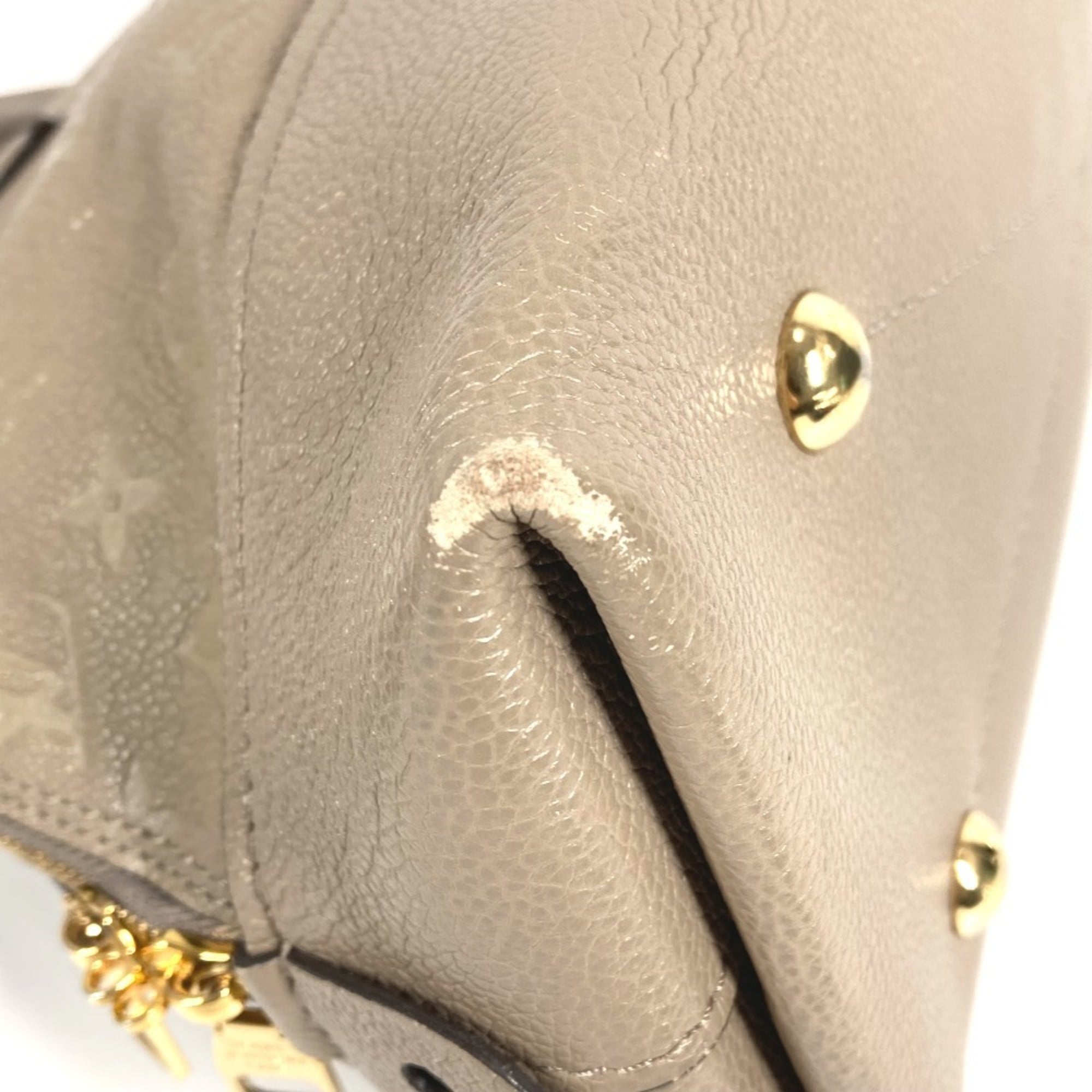 Louis Vuitton Beige Monogram Empreinte Leather Handbag Tote Bag (Pre-Owned)