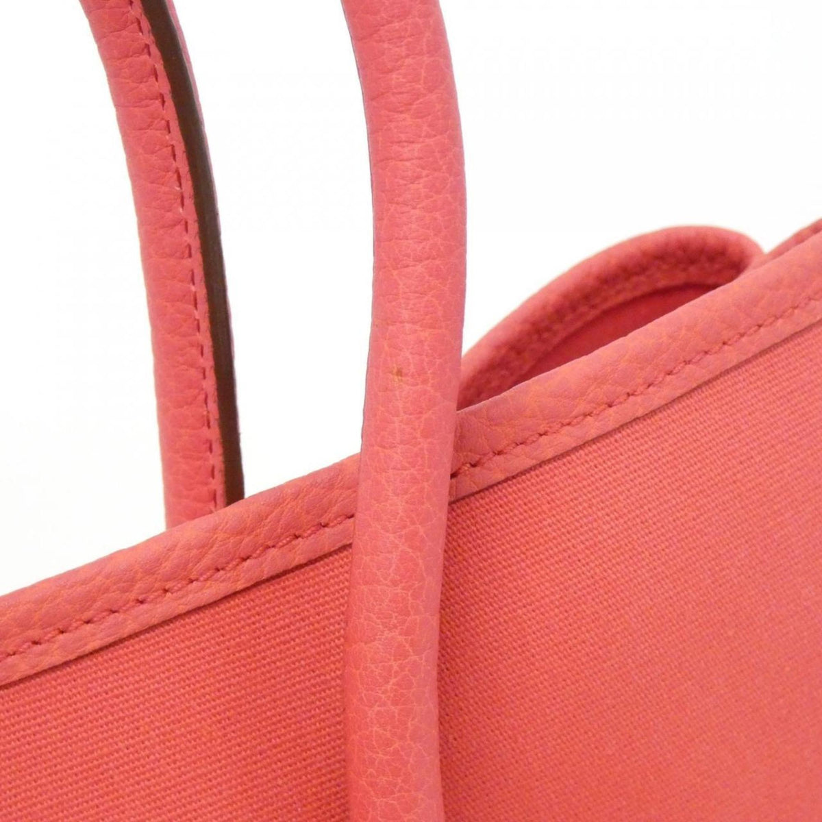 Hermes Bougainvillier Toile Officier Negonda Leather Handbag (Pre-Owned)