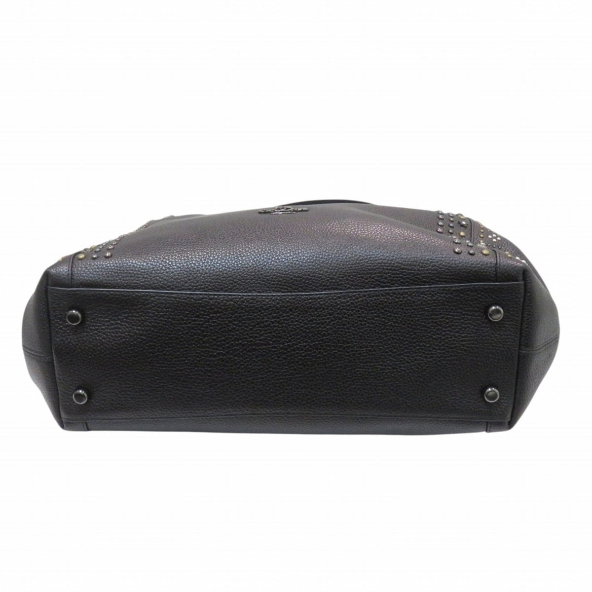 Coach Black Leather Shoulder Bag (Pre-Owned)