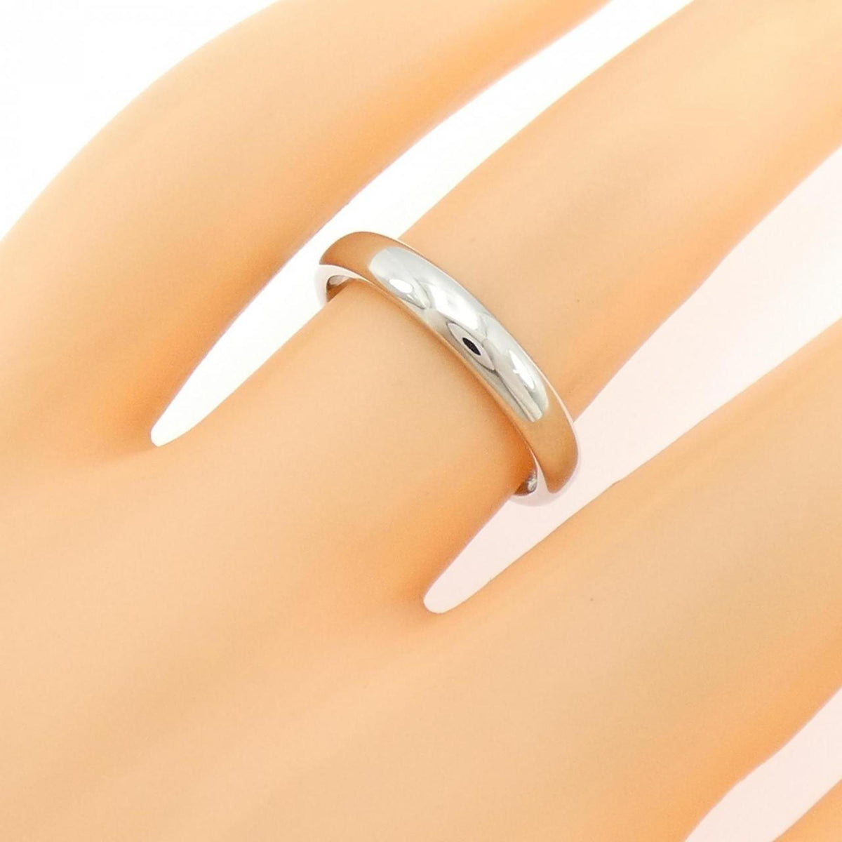 Tiffany Platinum Platinum 950 Band Ring (Pre-Owned)