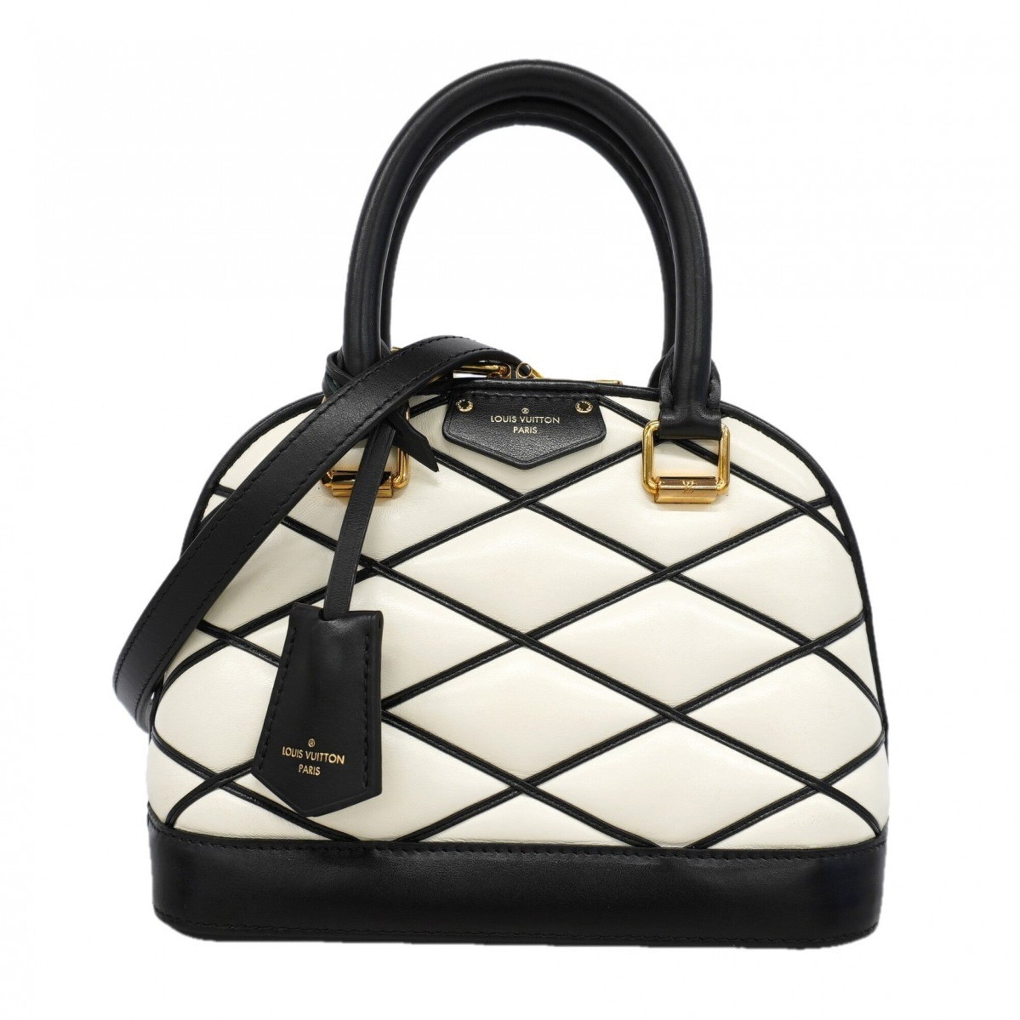 Louis Vuitton Black White Handbag (Pre-Owned)