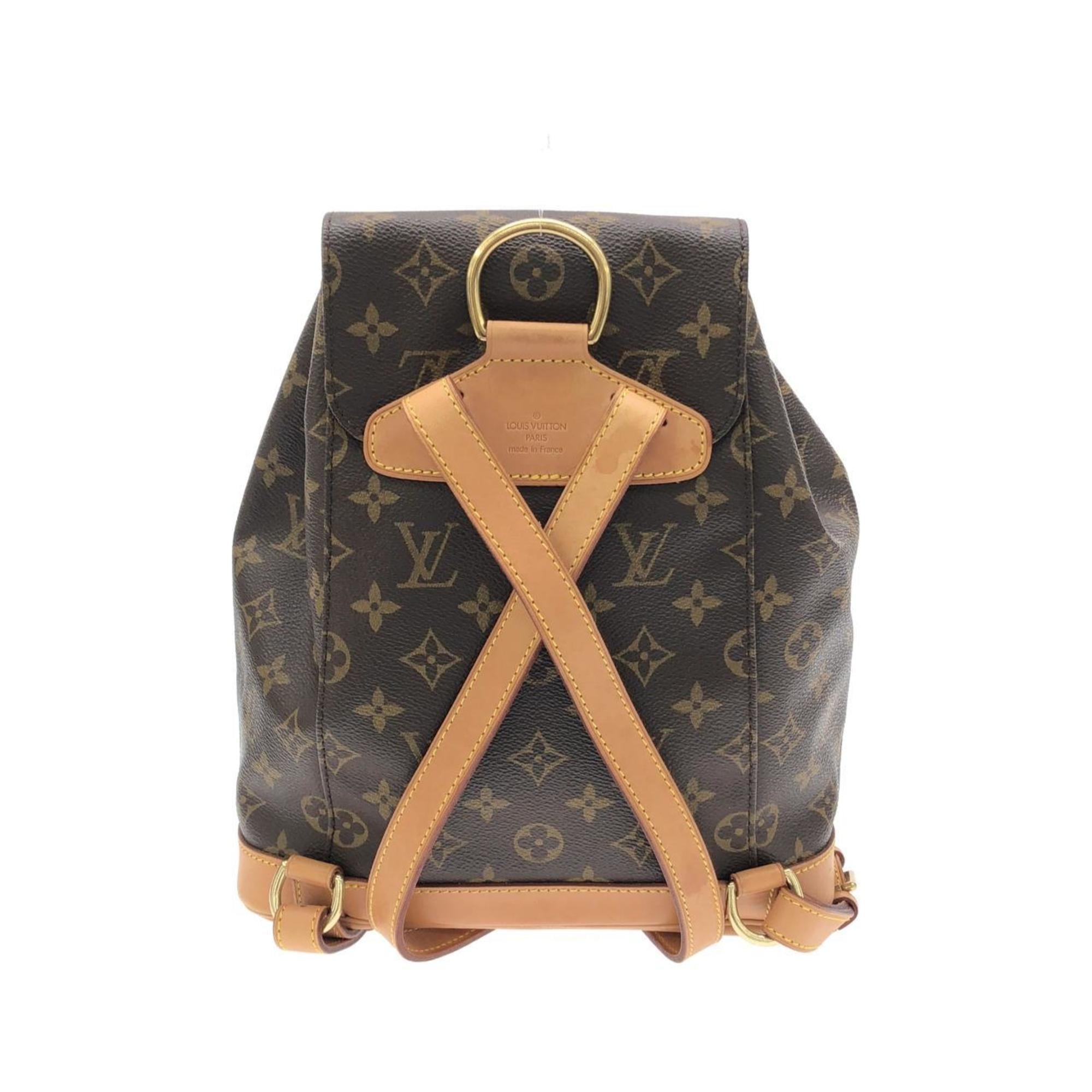 Louis Vuitton Marron Coated Canvas Backpack (Pre-Owned)