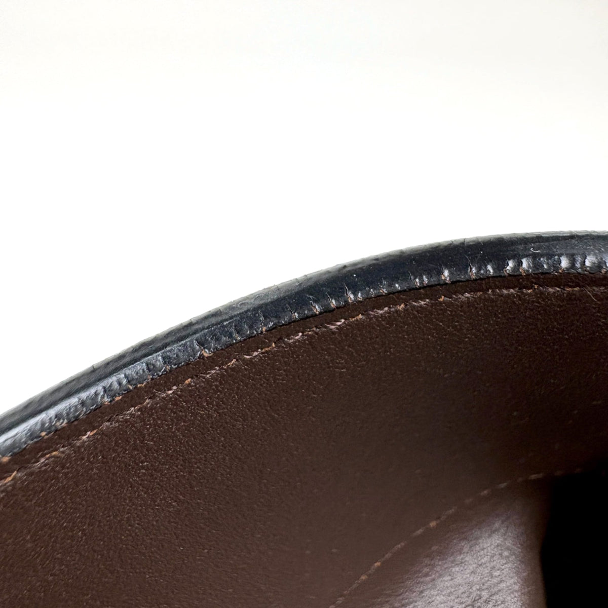 Prada Black Brown Leather Shoulder Bag (Pre-Owned)