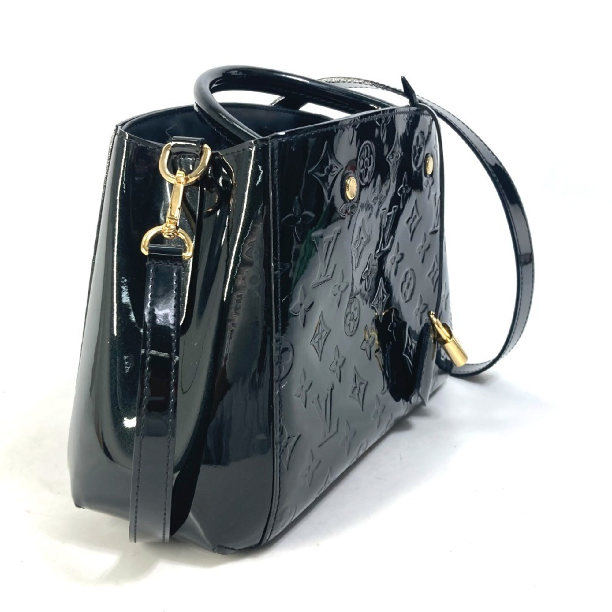 Louis Vuitton Monogram Vernis Black Noir Monogram Vernis Handbag Shoulder Bag (Pre-Owned)