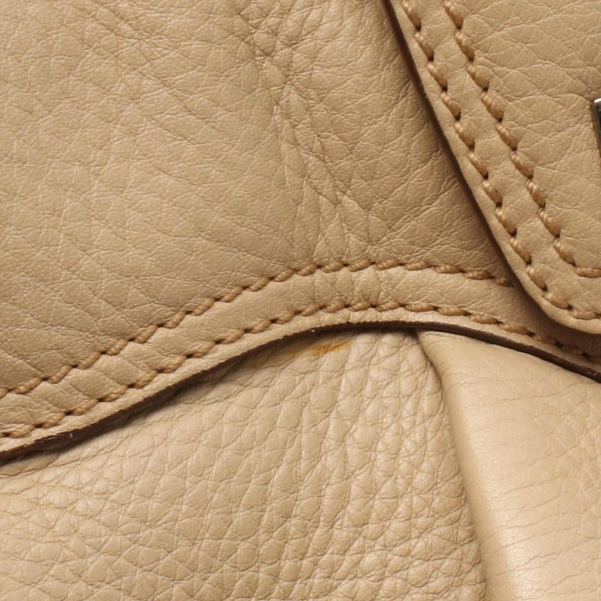 Salvatore Ferragamo Beige Leather Handbag Shoulder Bag (Pre-Owned)