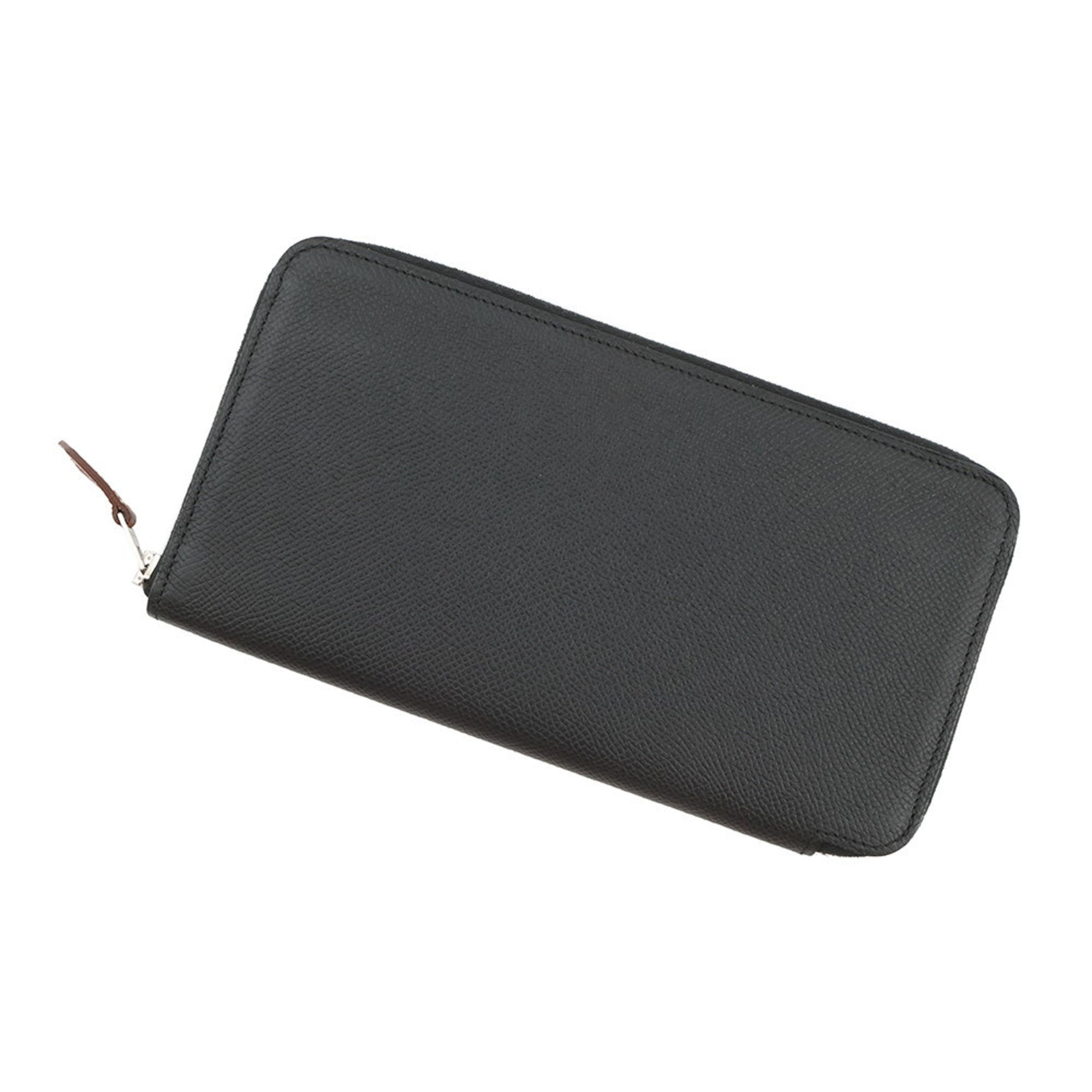 Hermes Black Epsom Leather Long Wallet (Bi-Fold) (Pre-Owned)