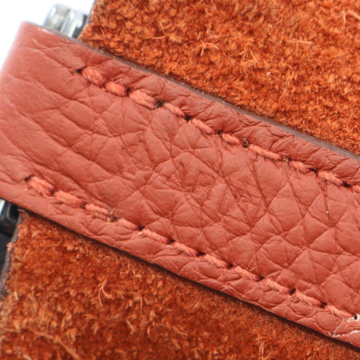 Hermes Brown Taurillon Clemence Leather Handbag (Pre-Owned)