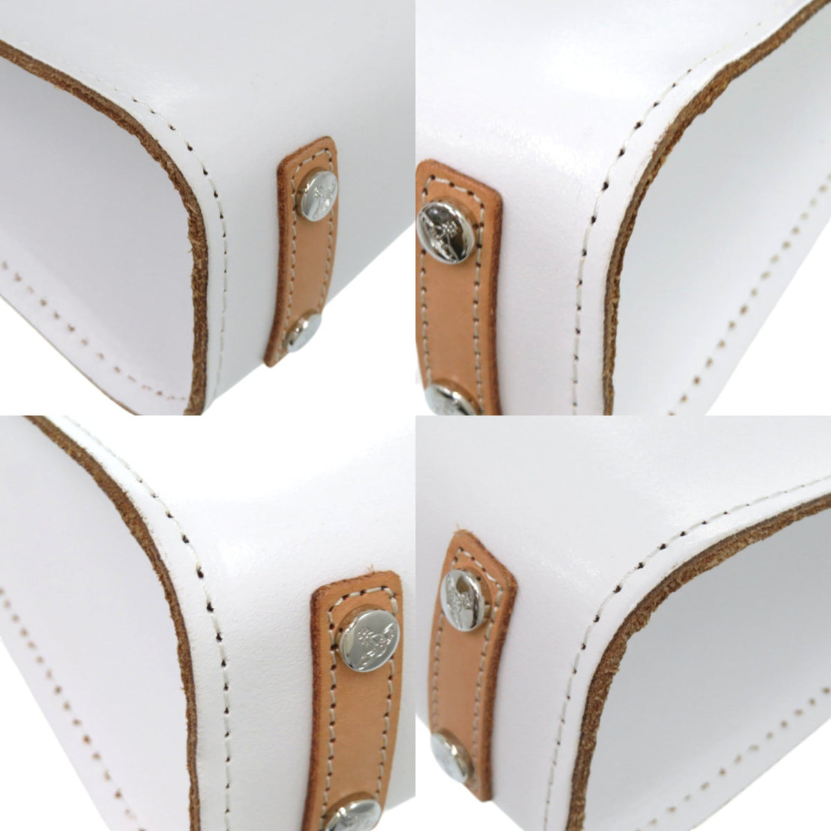 Vivienne Westwood White Leather Handbag (Pre-Owned)