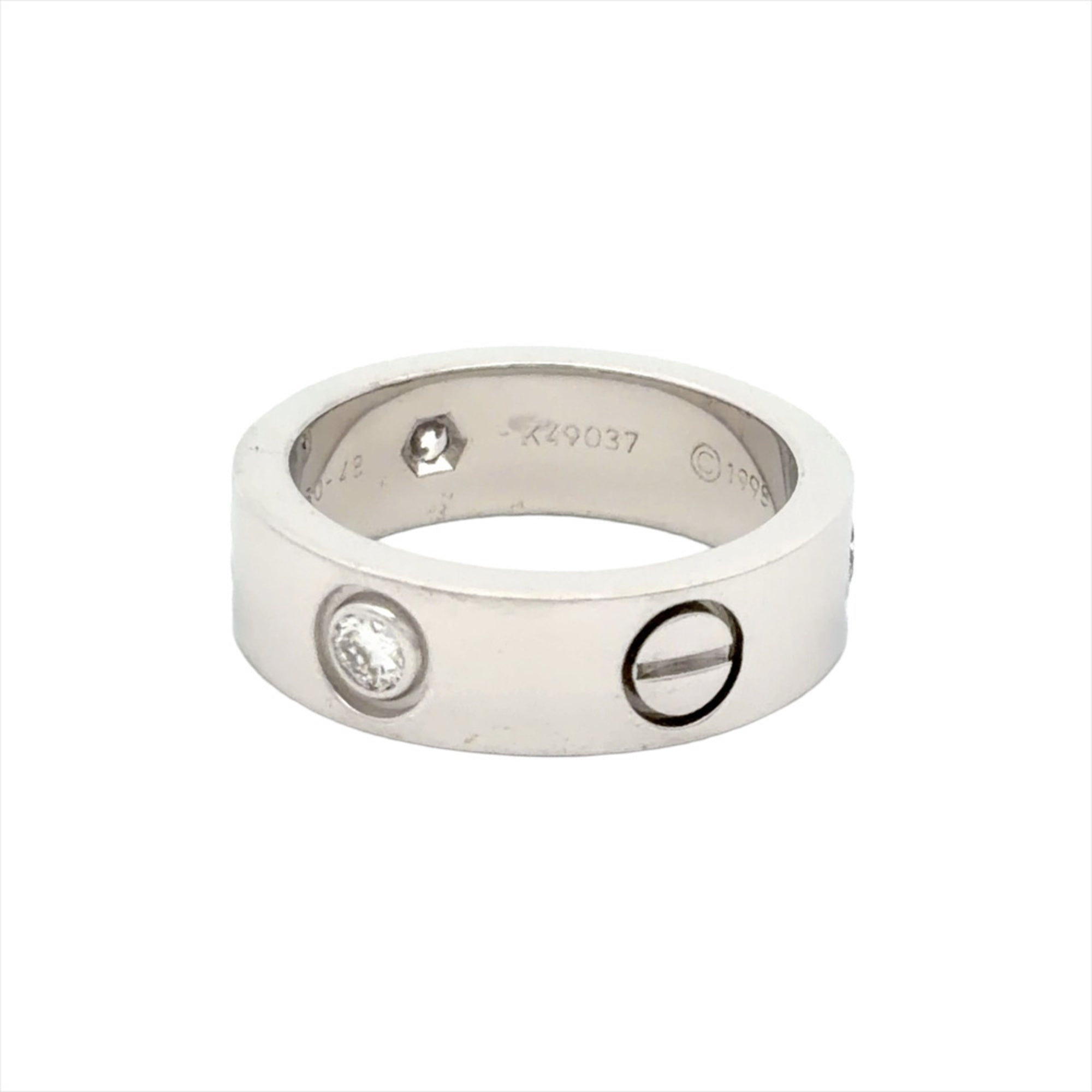 Cartier Love White Gold (18K) Band Ring (Pre-Owned)