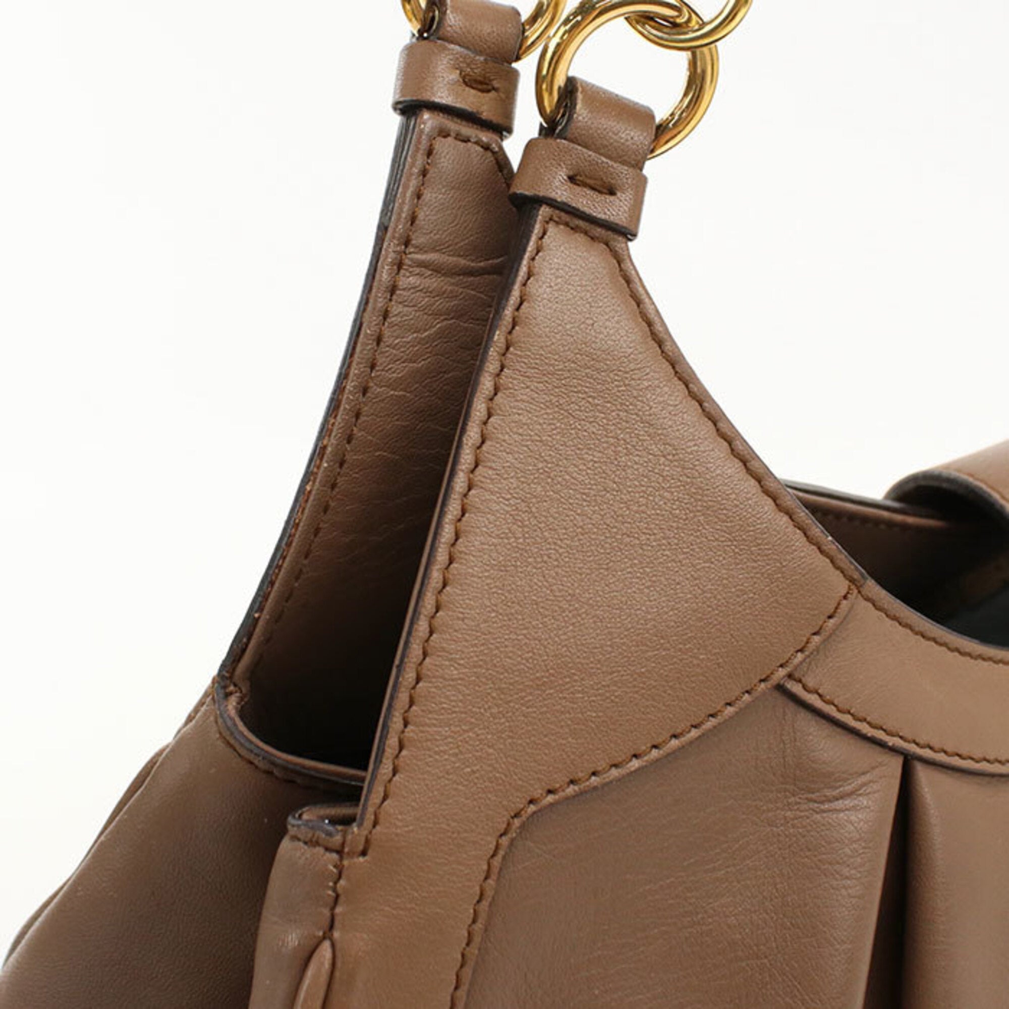 Salvatore Ferragamo Brown Leather Handbag (Pre-Owned)