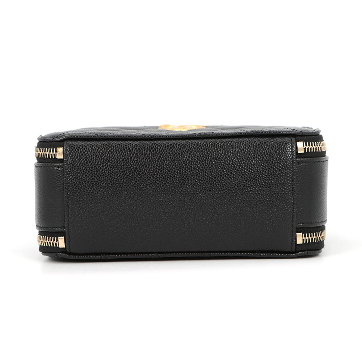 Chanel Matelasse Black Grained Calfskin Handbag Shoulder Bag (Pre-Owned)