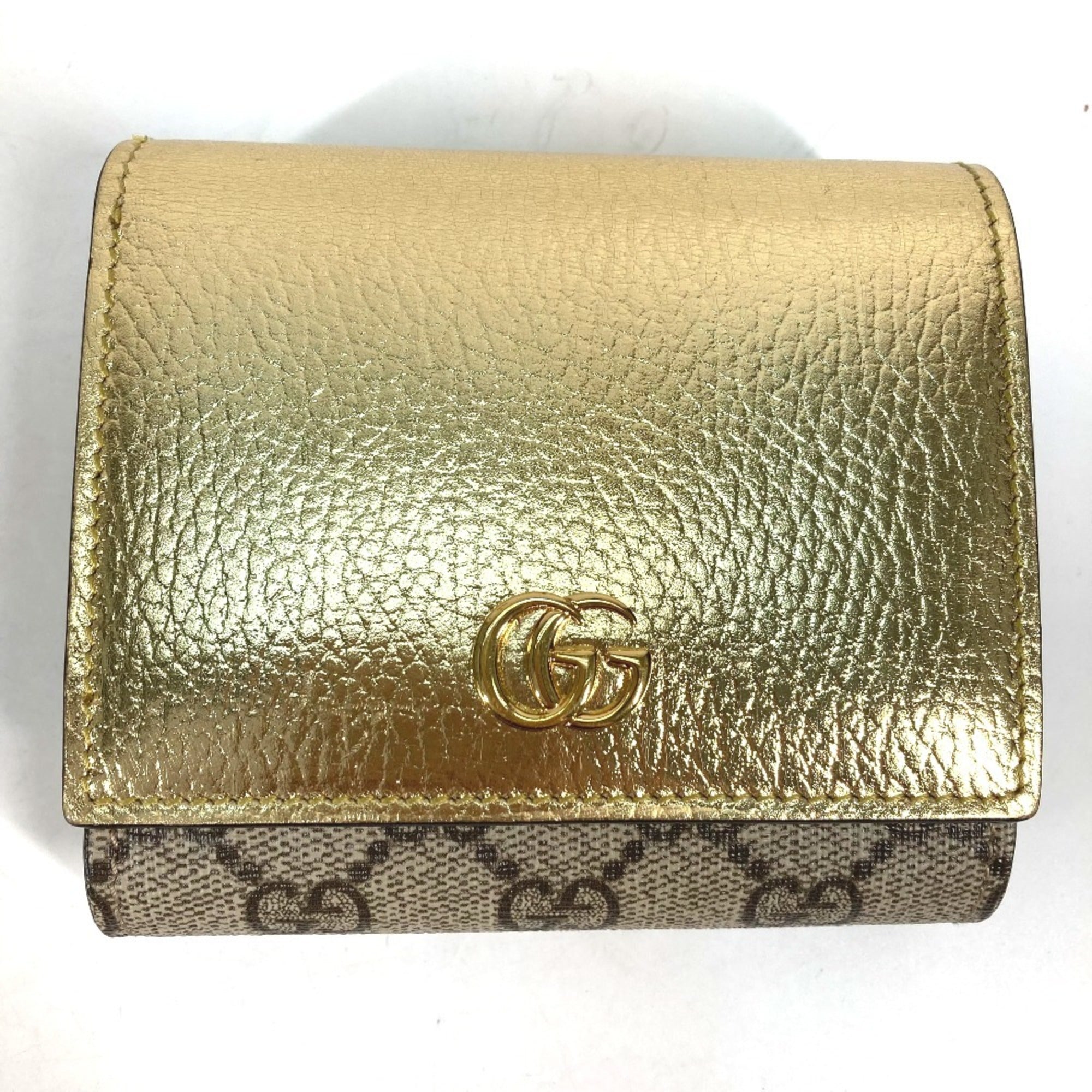 Gucci Beige Leather Wallet (Bi-Fold) (Pre-Owned)