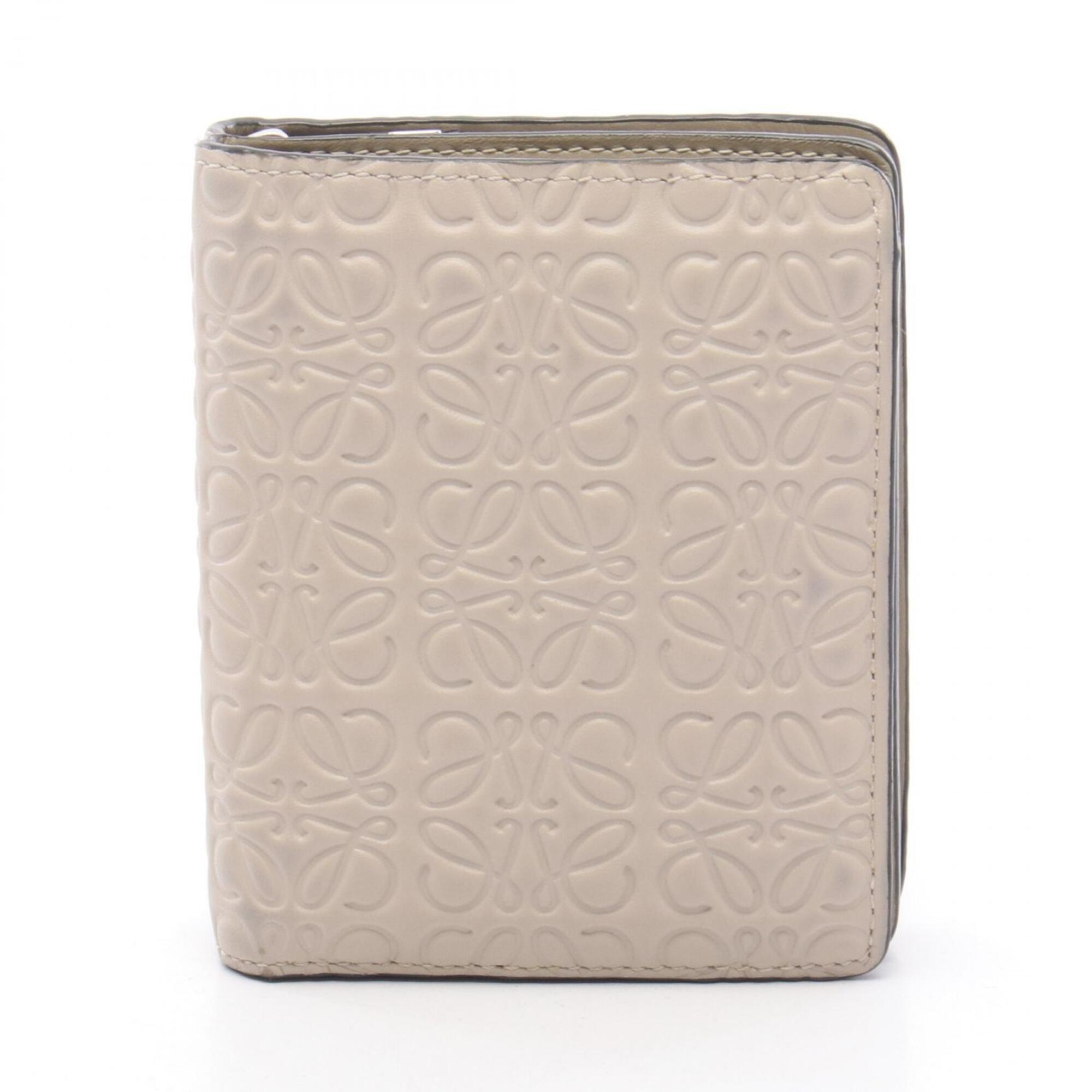 Loewe Beige Leather Wallet (Bi-Fold) (Pre-Owned)