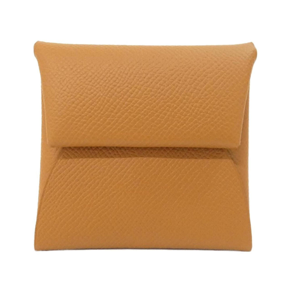 Hermes Brown Gold Brown Epsom Leather Coin Purse/Coin Case (Pre-Owned)
