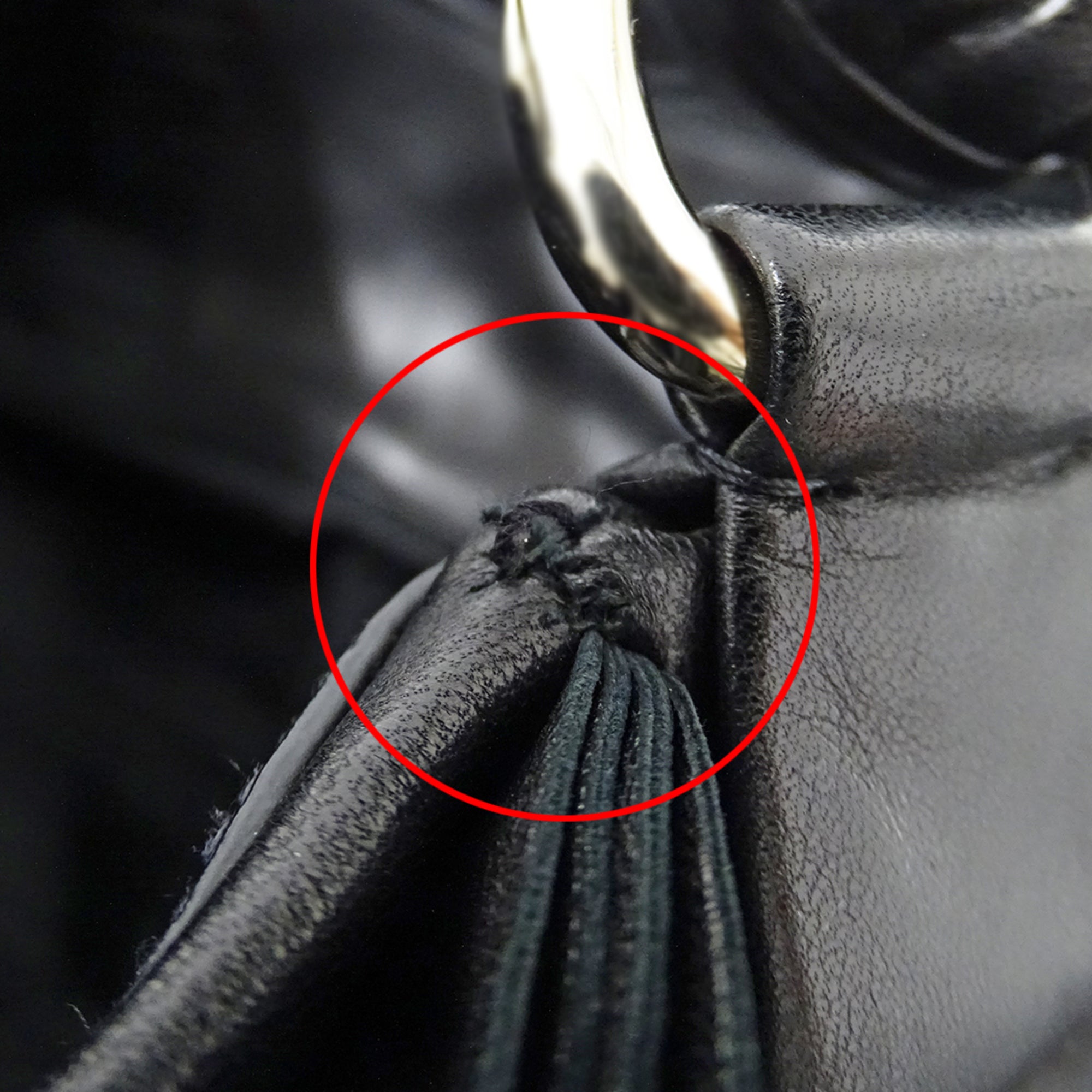 Prada Black Leather Handbag Tote Bag (Pre-Owned)