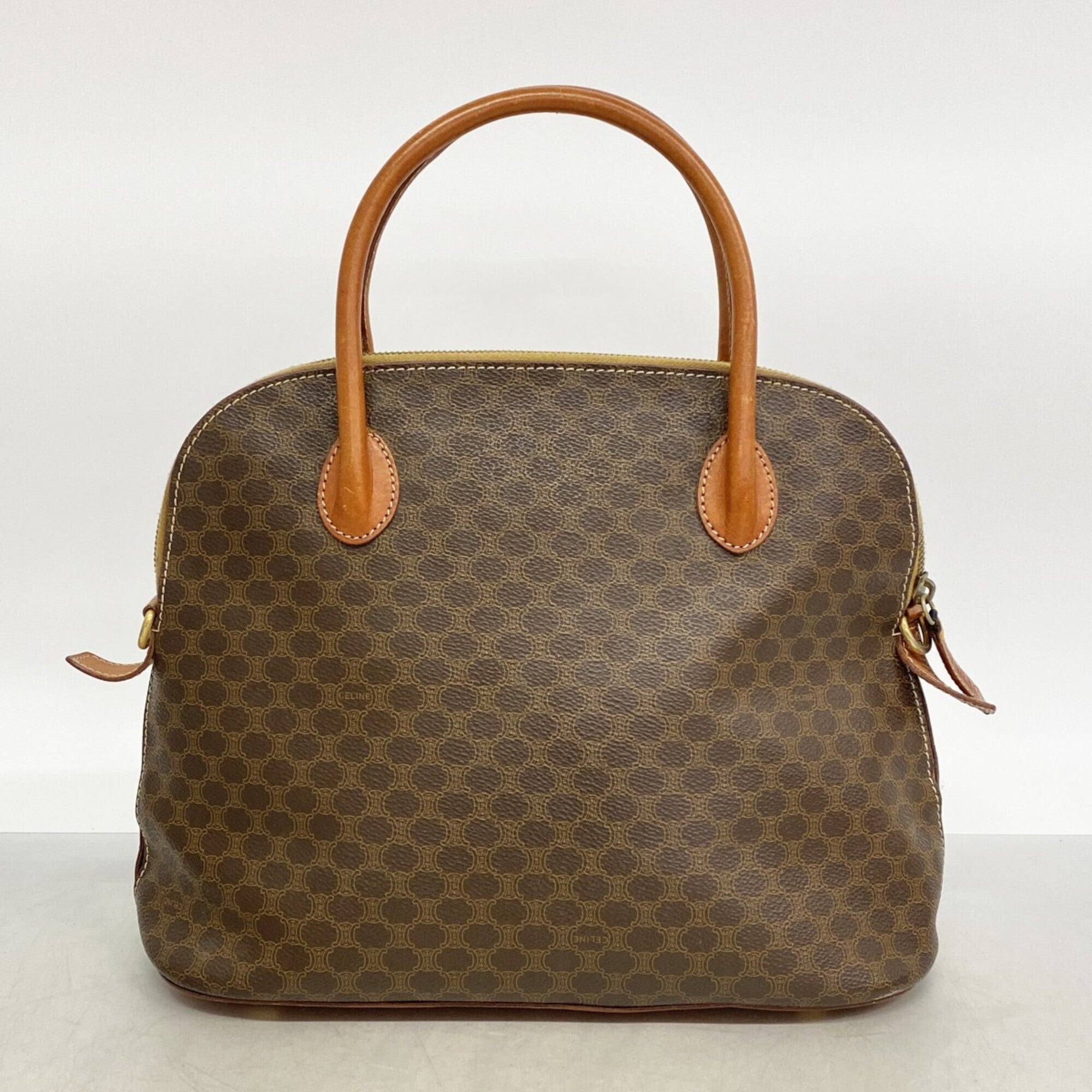 Celine Brown Pvc Handbag (Pre-Owned)