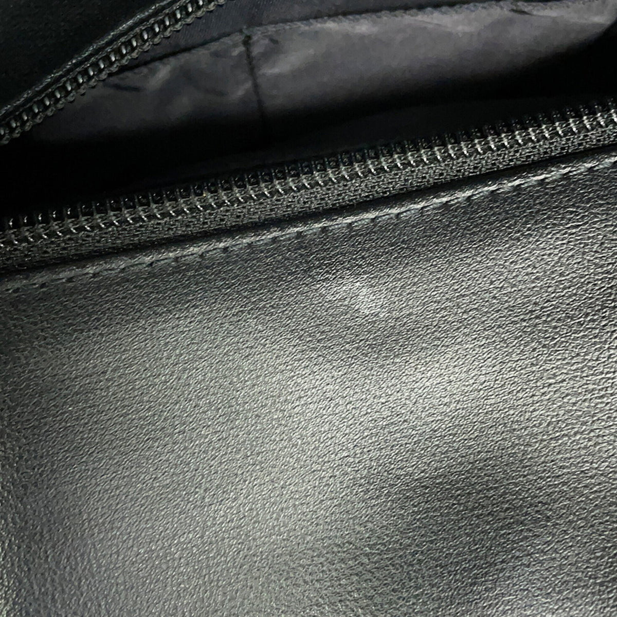 Chanel Black Leather Canvas Tote Bag (Pre-Owned)