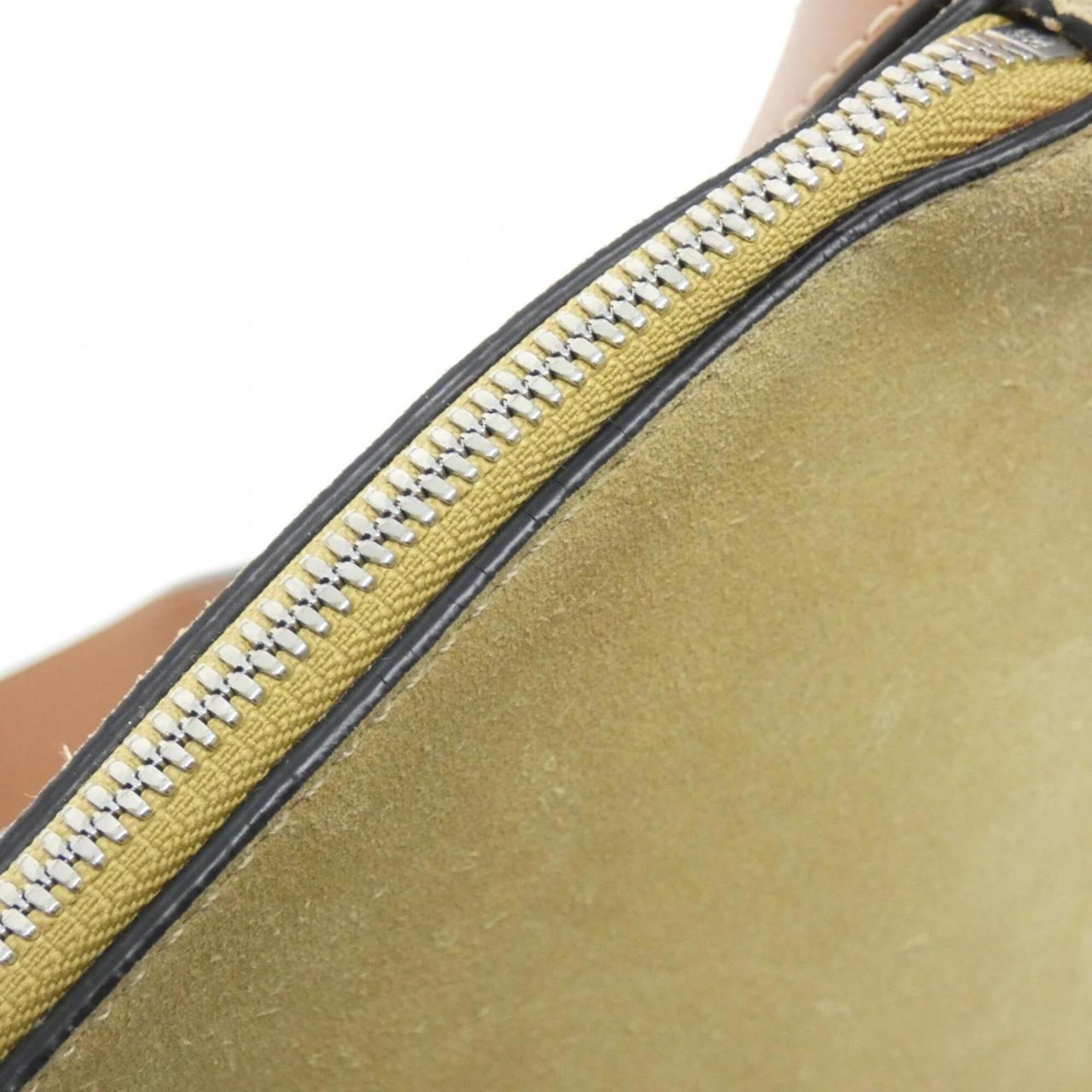 Loewe Beige Suede Shoulder Bag (Pre-Owned)