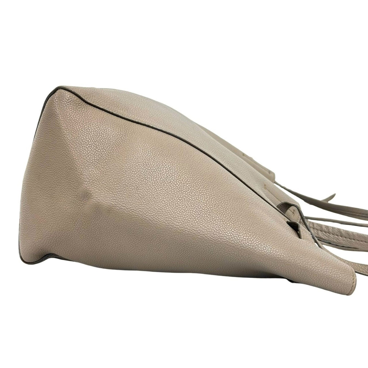 Celine Beige Leather Shoulder Bag Tote Bag (Pre-Owned)