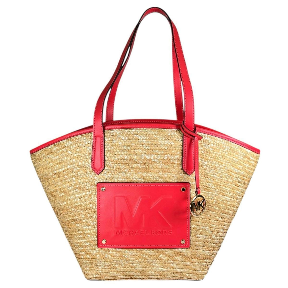 Michael Kors Pink Canvas Leather Handbag (Pre-Owned)